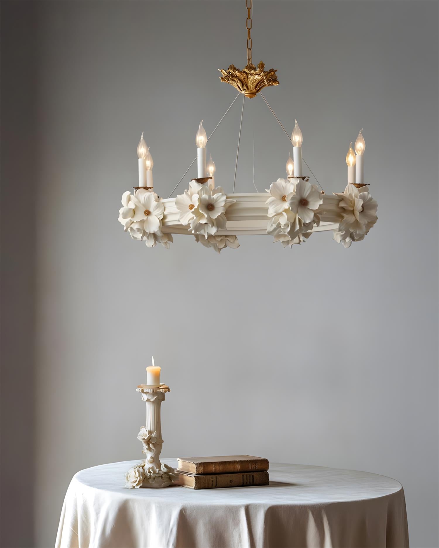 Rosalia Luxury Plaster Crest Chandelier