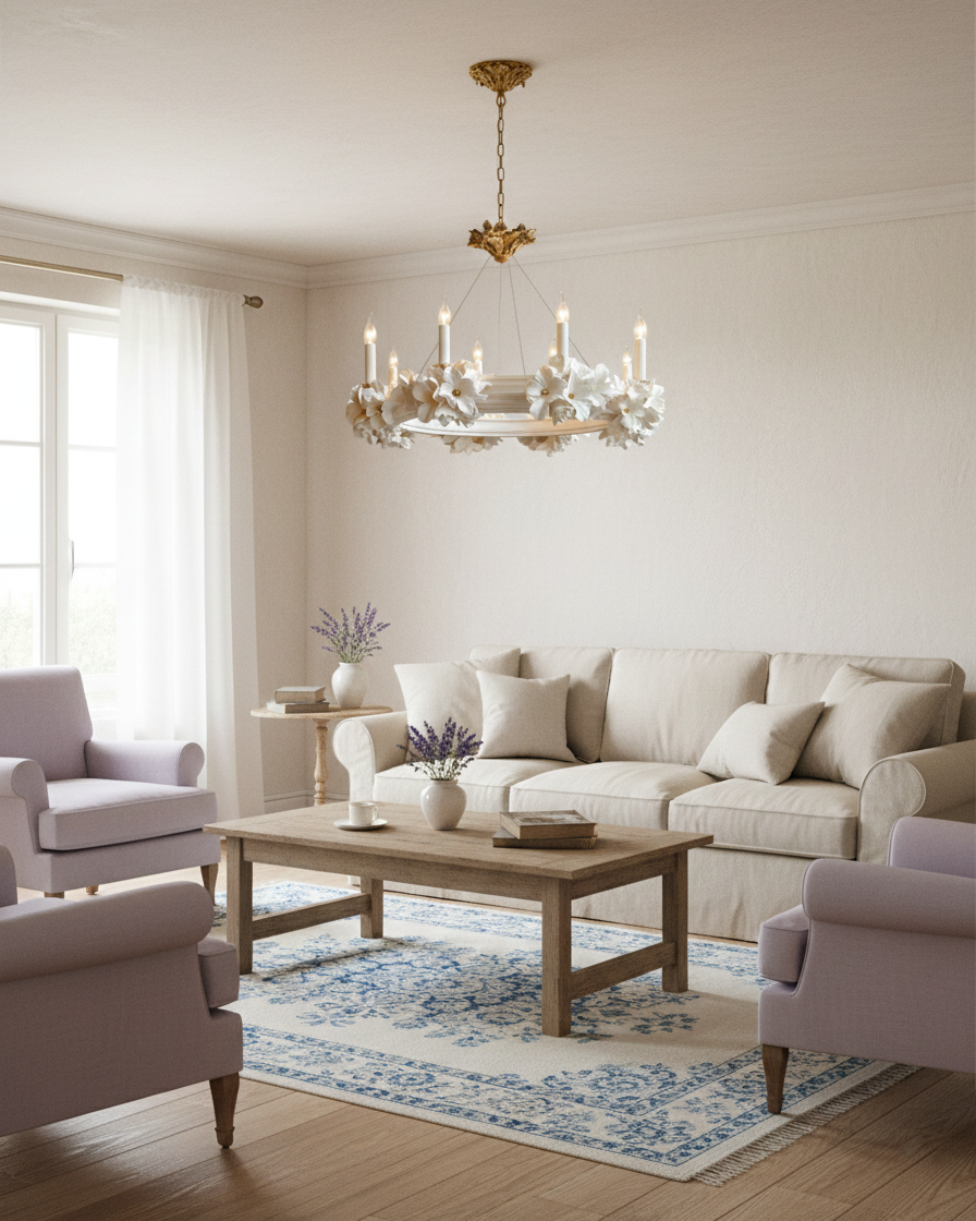 Rosalia Luxury Plaster Crest Chandelier