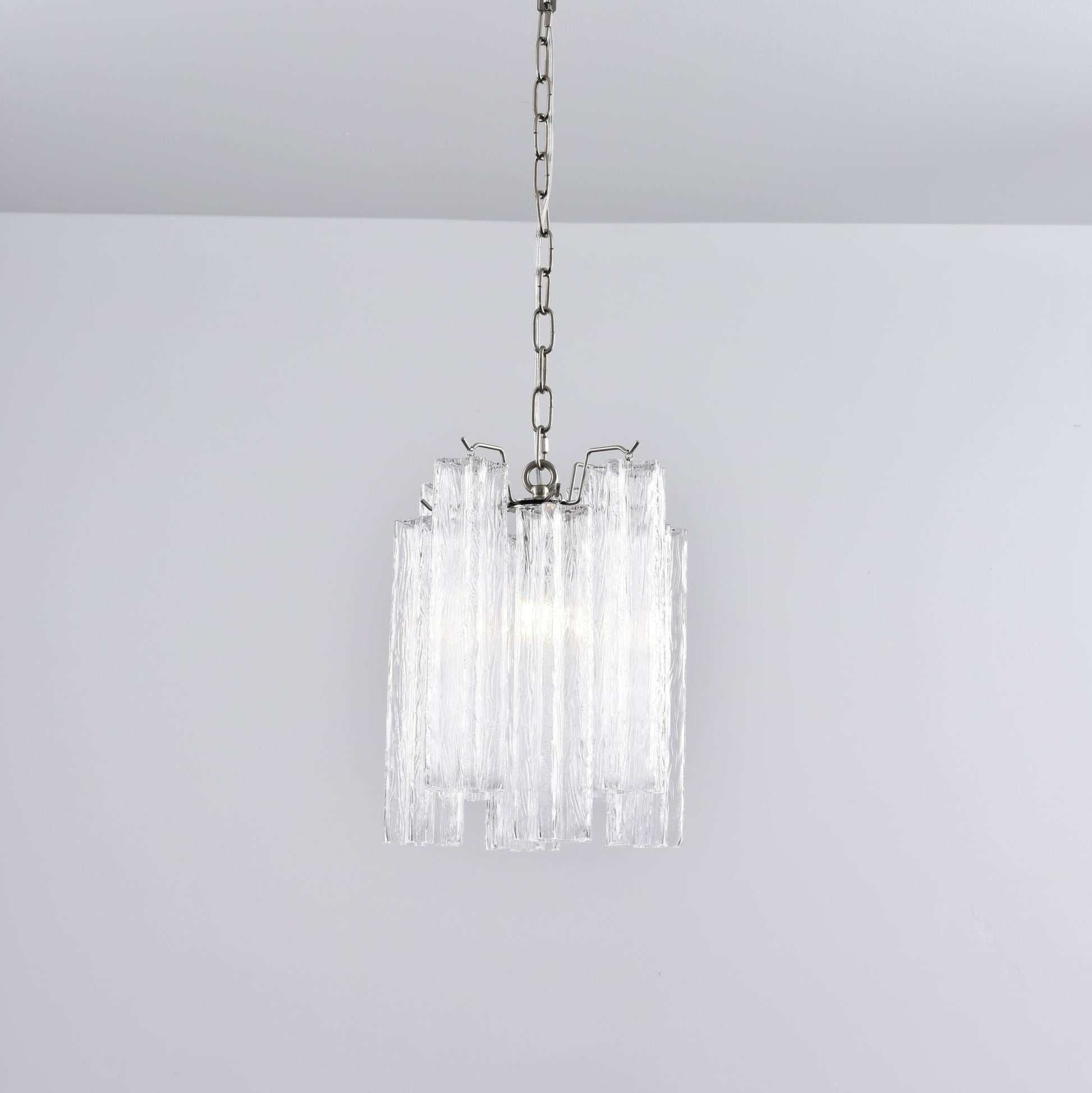 Aurora Chandelier Pink Gradient Murano Glass - Blowlighting