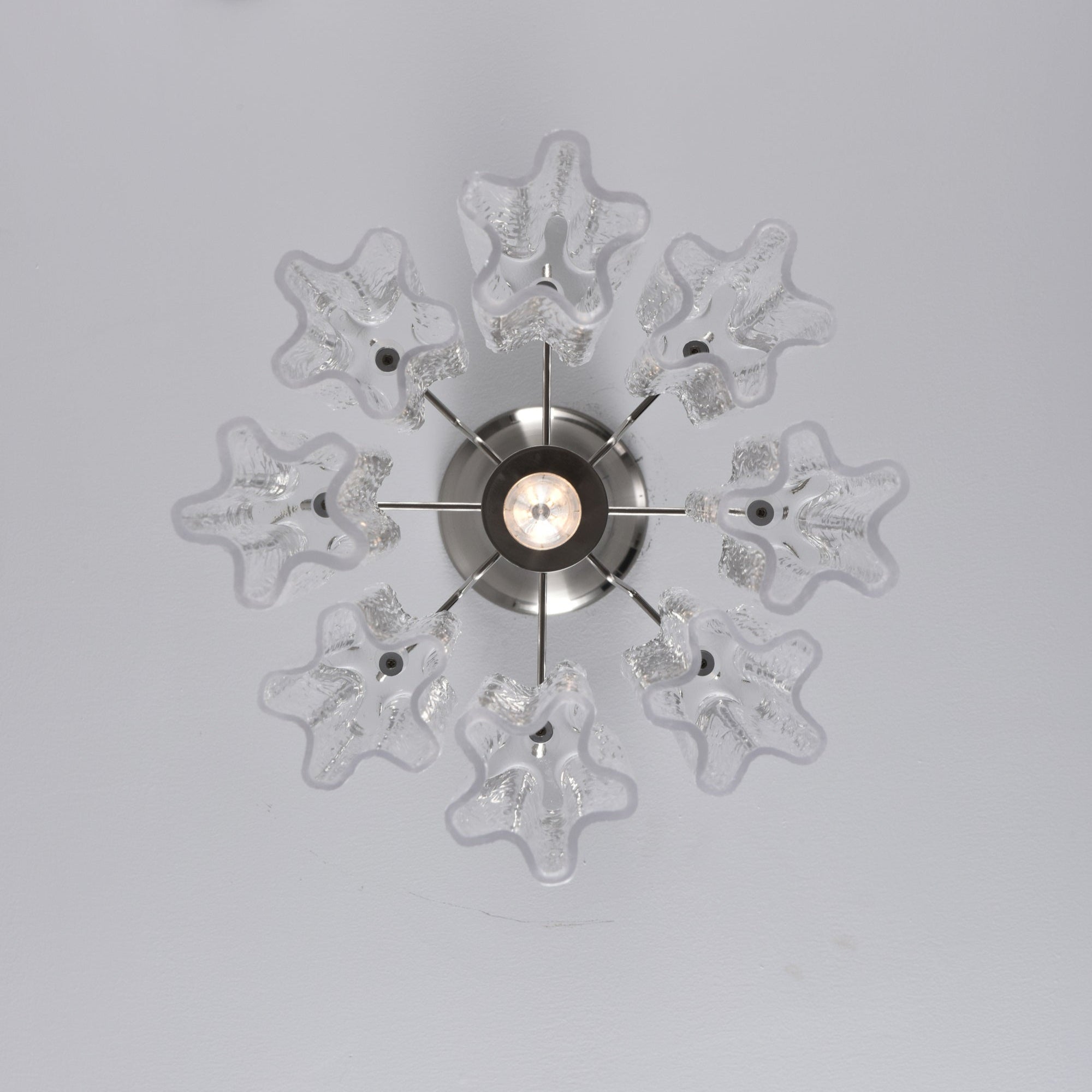 Aurora Chandelier Pink Gradient Murano Glass - Blowlighting
