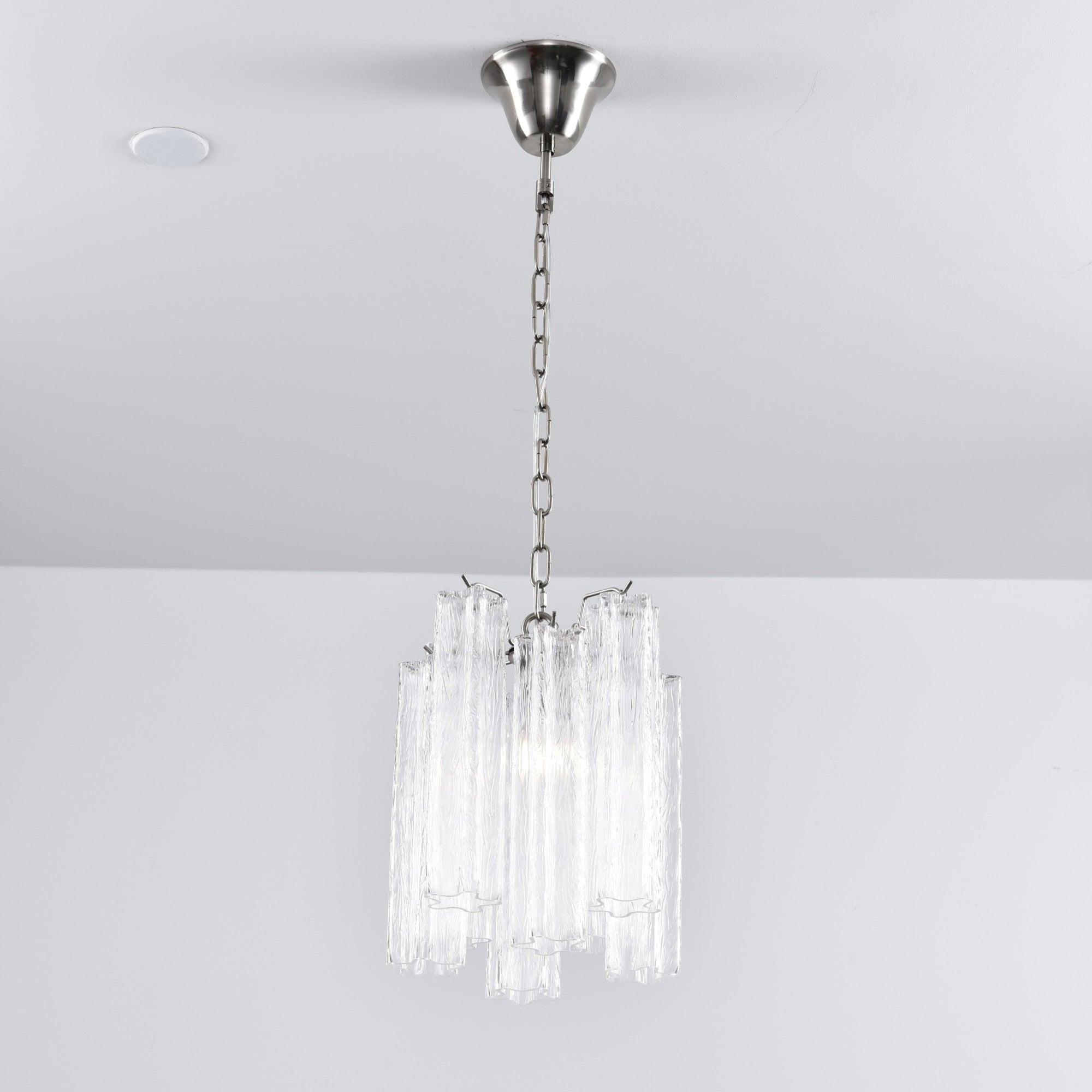 Aurora Chandelier Pink Gradient Murano Glass - Blowlighting