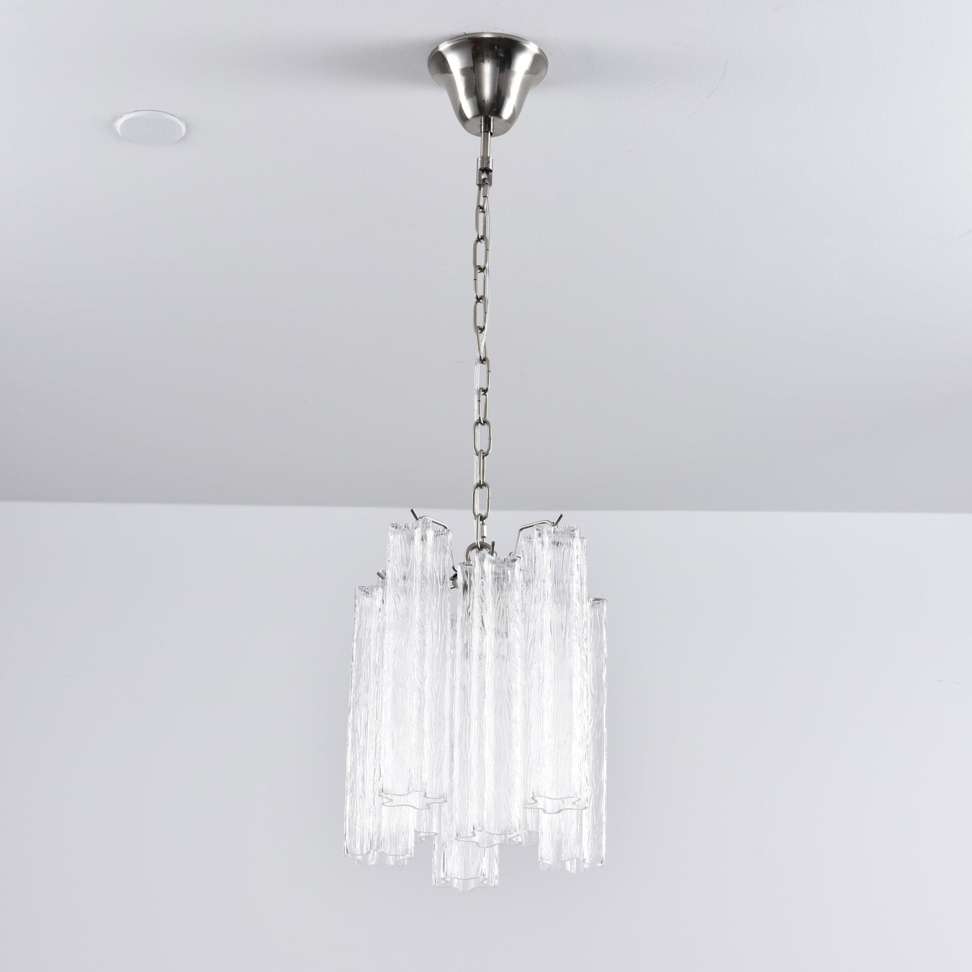 Aurora Chandelier Pink Gradient Murano Glass - Blowlighting