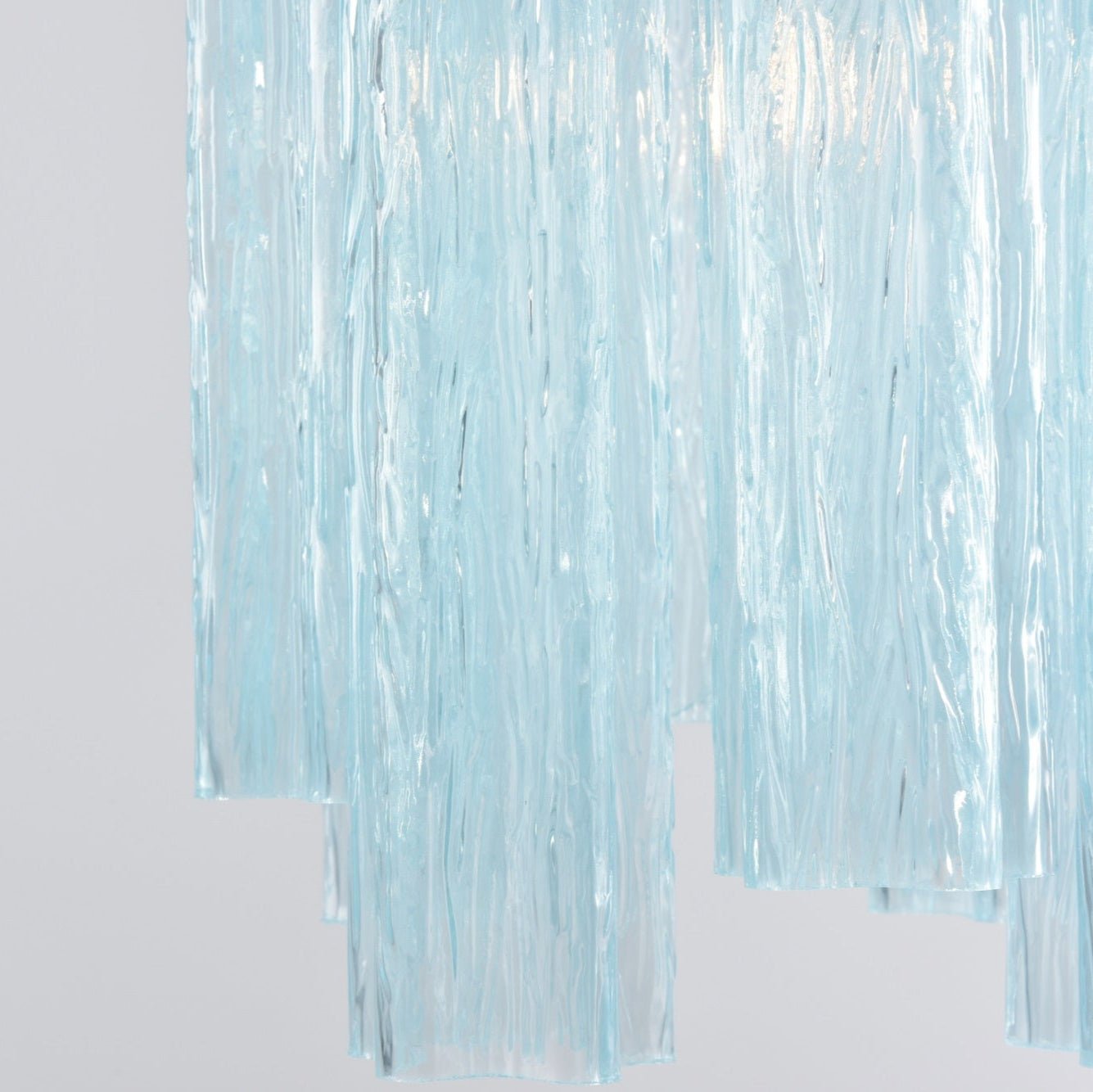 Aurora Chandelier Pink Gradient Murano Glass - Blowlighting