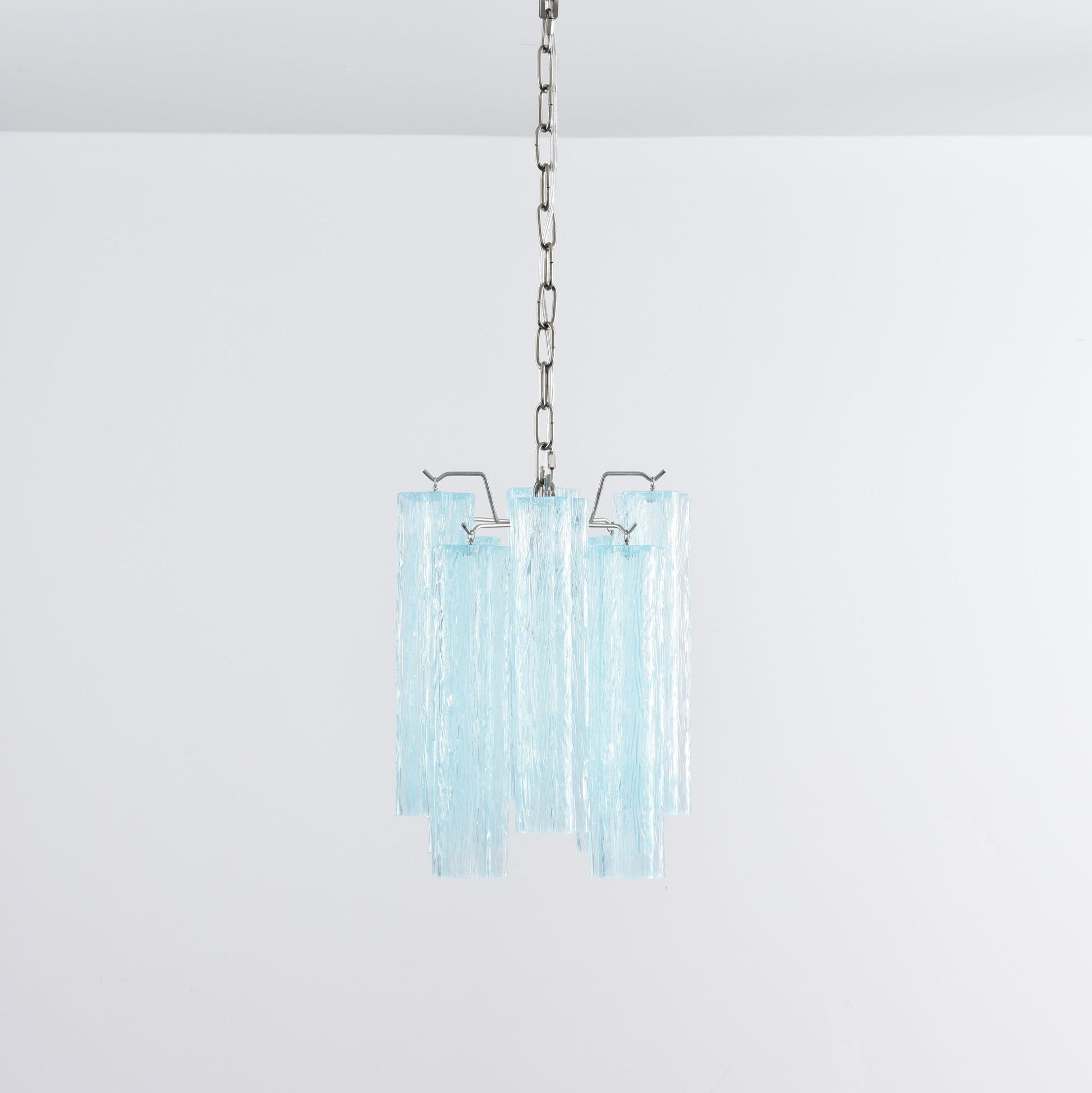 Aurora Chandelier Pink Gradient Murano Glass - Blowlighting