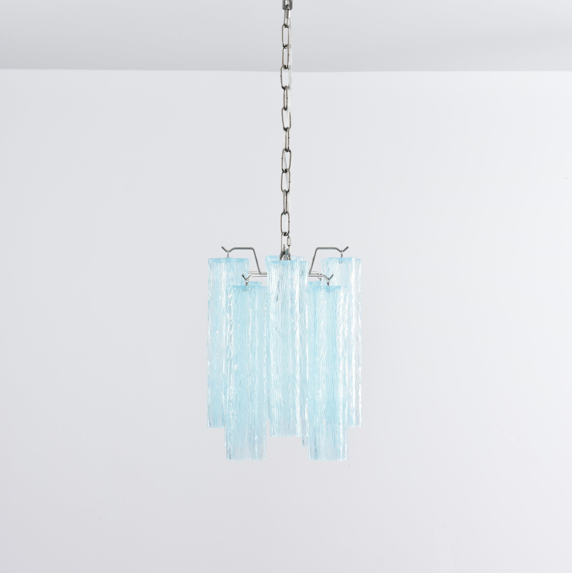 Aurora Chandelier Pink Gradient Murano Glass - Blowlighting