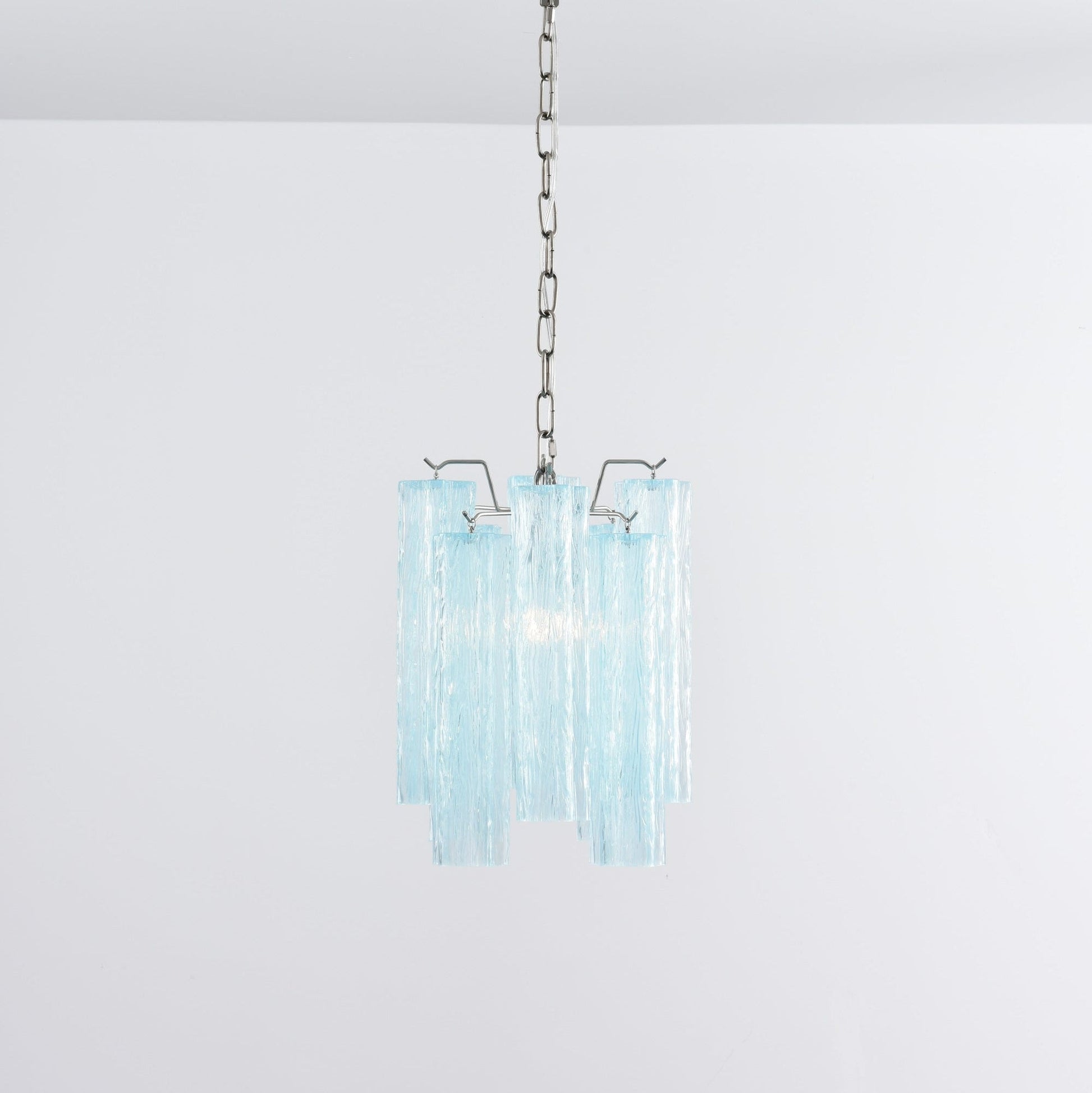 Aurora Chandelier Pink Gradient Murano Glass - Blowlighting