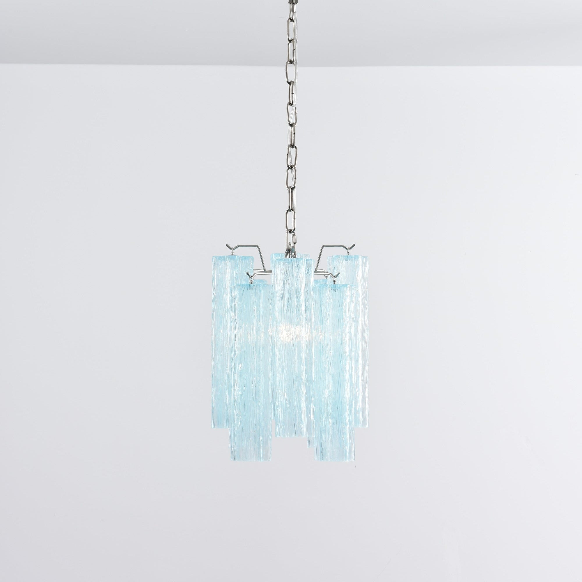 Aurora Chandelier Pink Gradient Murano Glass - Blowlighting