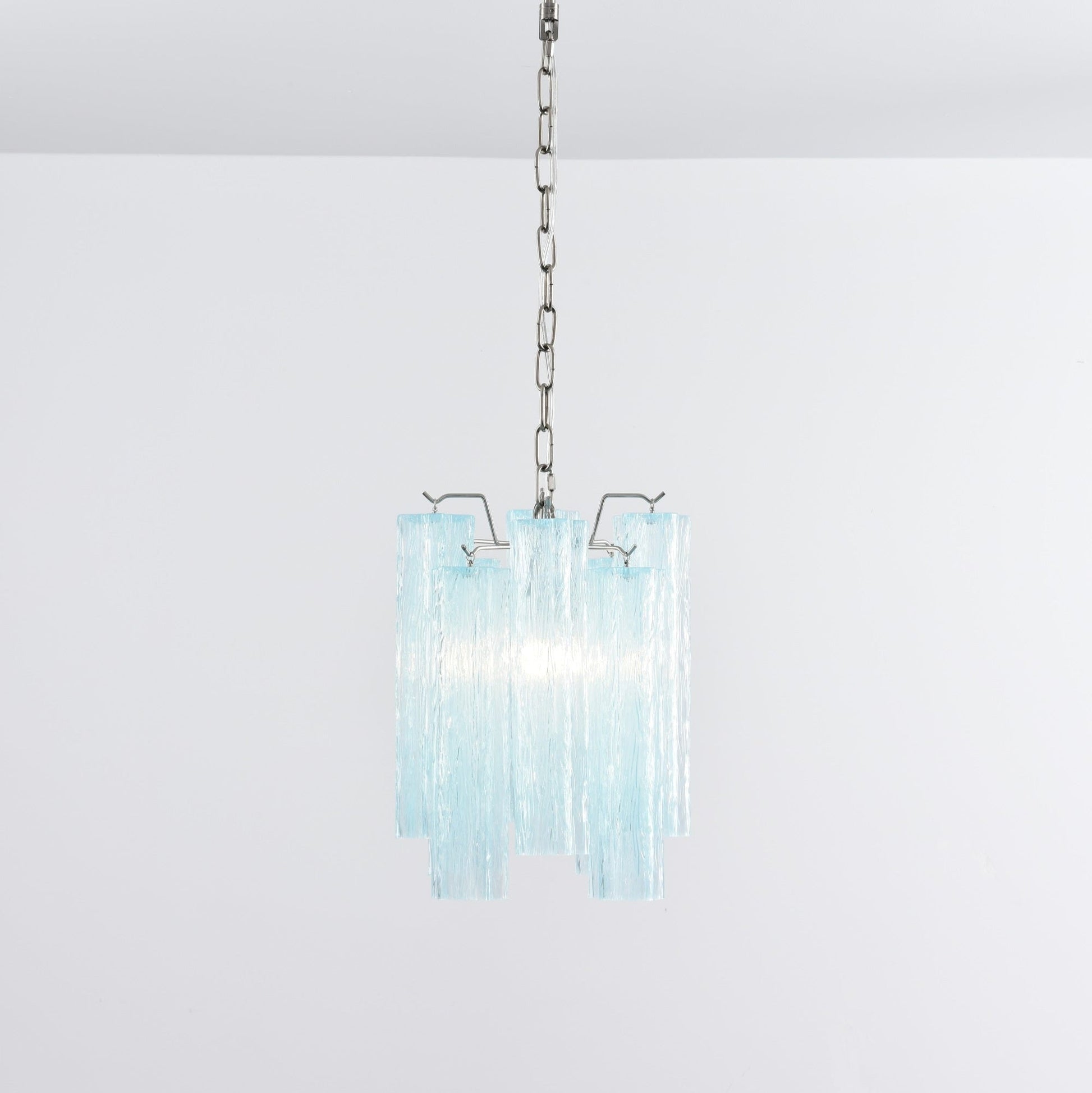 Aurora Chandelier Pink Gradient Murano Glass - Blowlighting