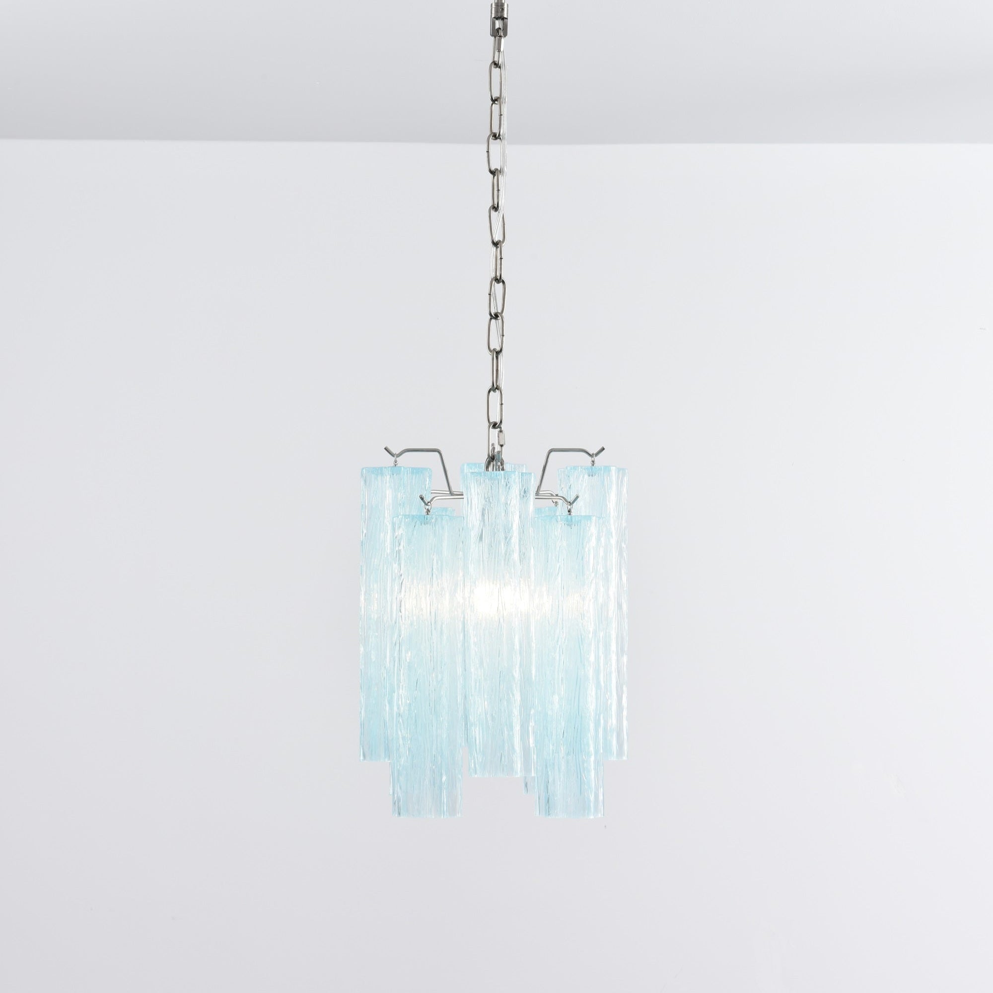 Aurora Chandelier Pink Gradient Murano Glass - Blowlighting