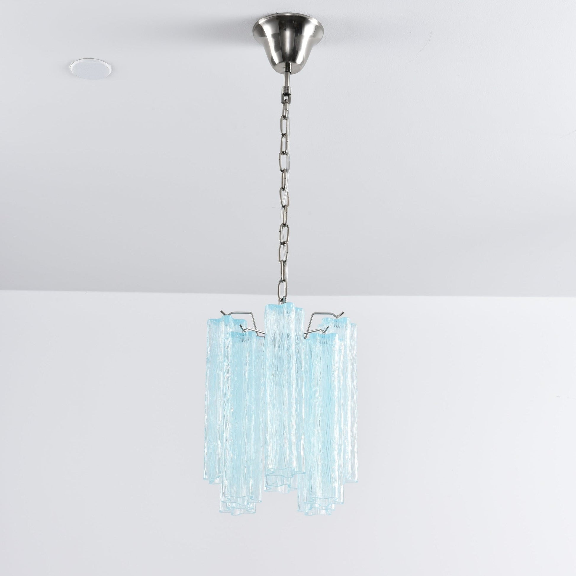 Aurora Chandelier Pink Gradient Murano Glass - Blowlighting