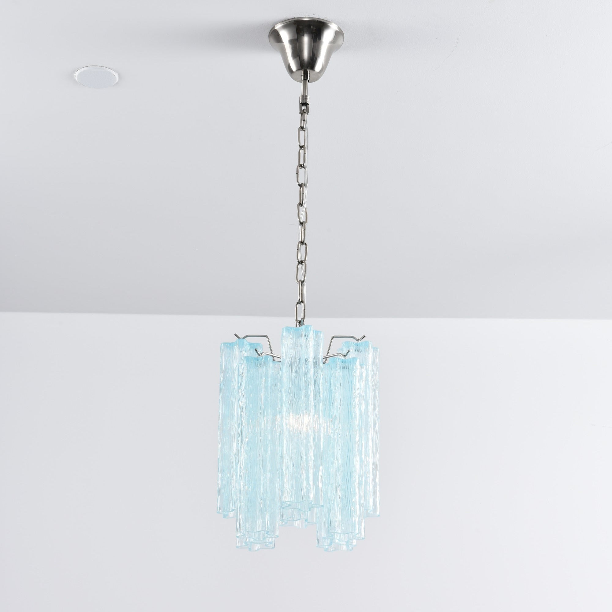 Aurora Chandelier Pink Gradient Murano Glass - Blowlighting
