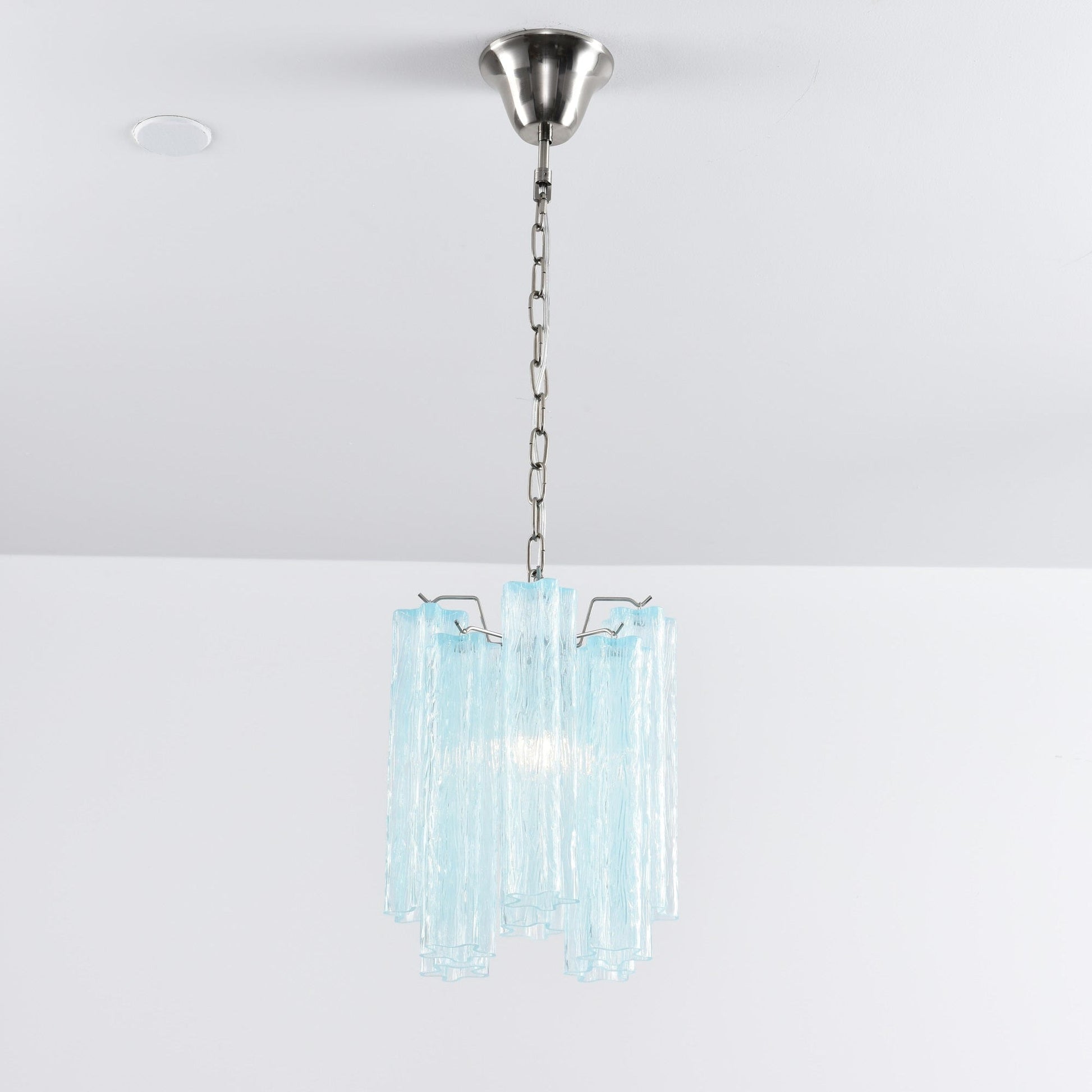 Aurora Chandelier Pink Gradient Murano Glass - Blowlighting