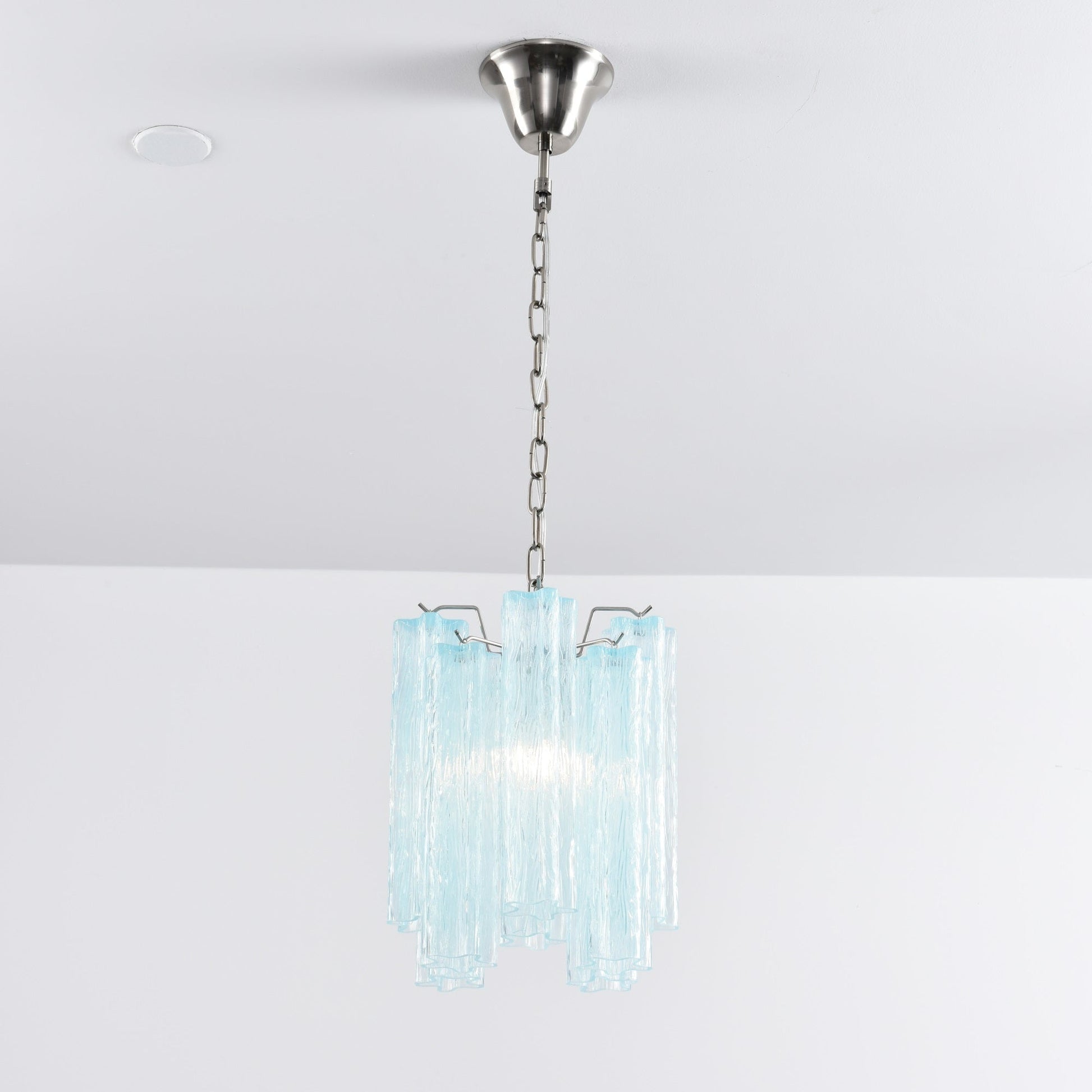 Aurora Chandelier Pink Gradient Murano Glass - Blowlighting