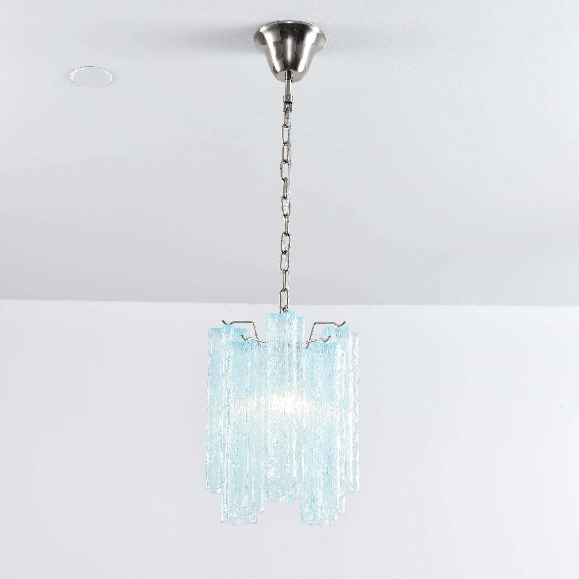 Aurora Chandelier Pink Gradient Murano Glass - Blowlighting