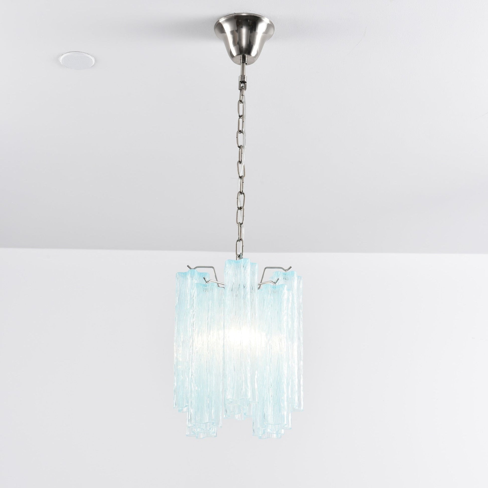 Aurora Chandelier Pink Gradient Murano Glass - Blowlighting