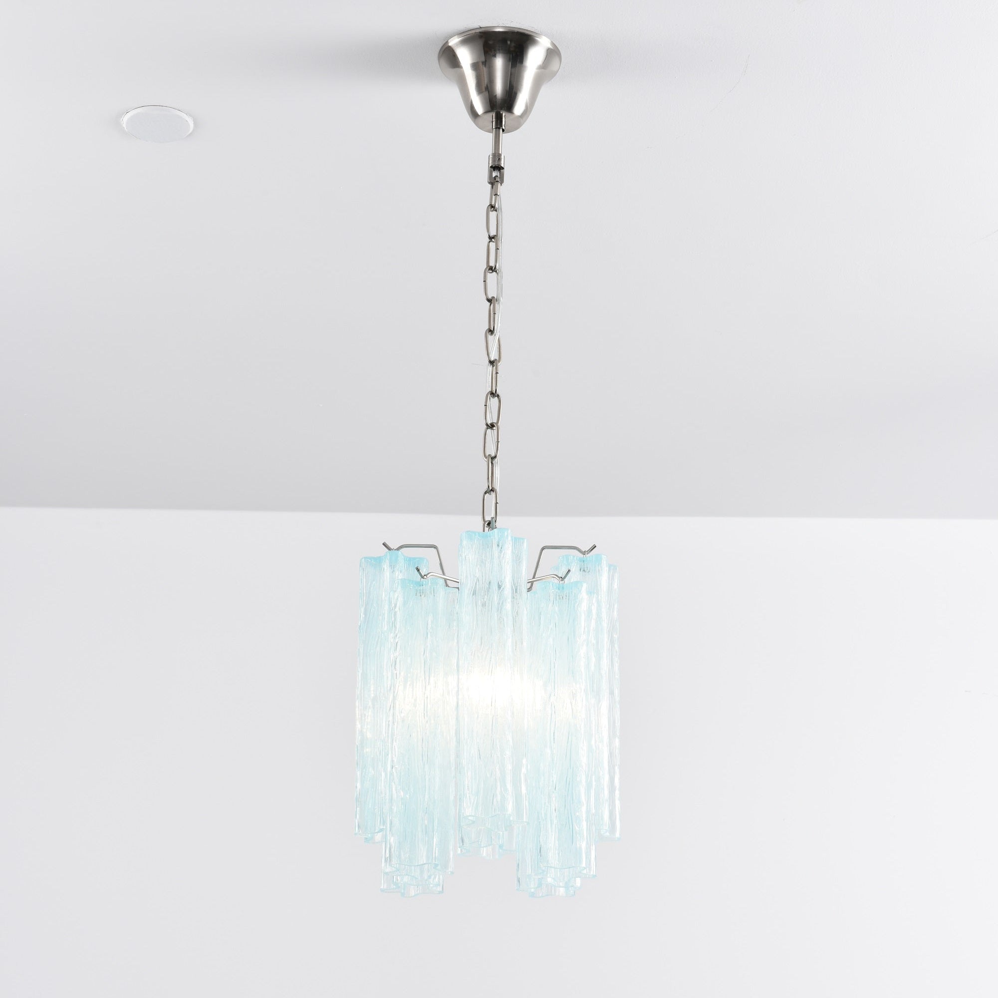 Aurora Chandelier Pink Gradient Murano Glass - Blowlighting