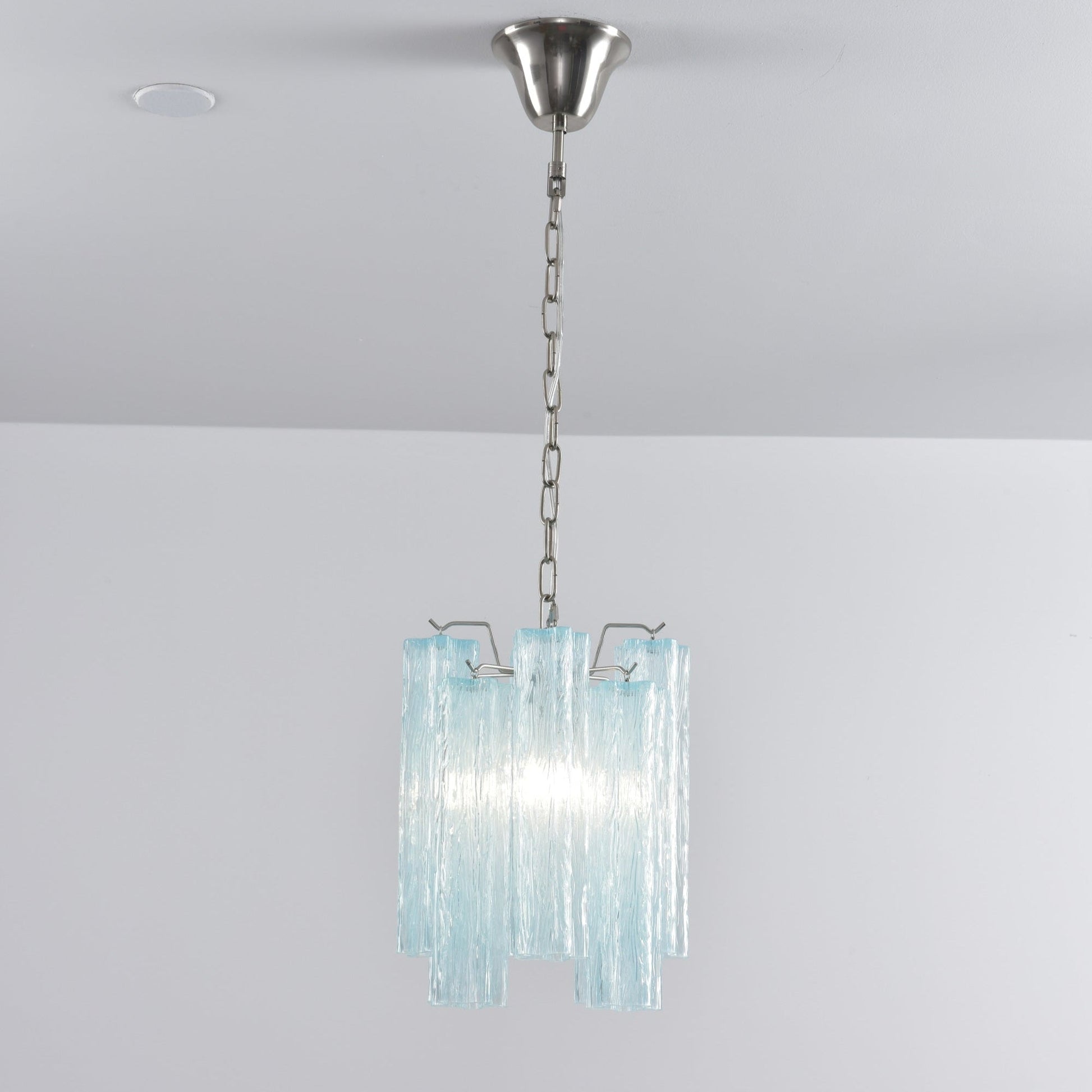 Aurora Chandelier Pink Gradient Murano Glass - Blowlighting