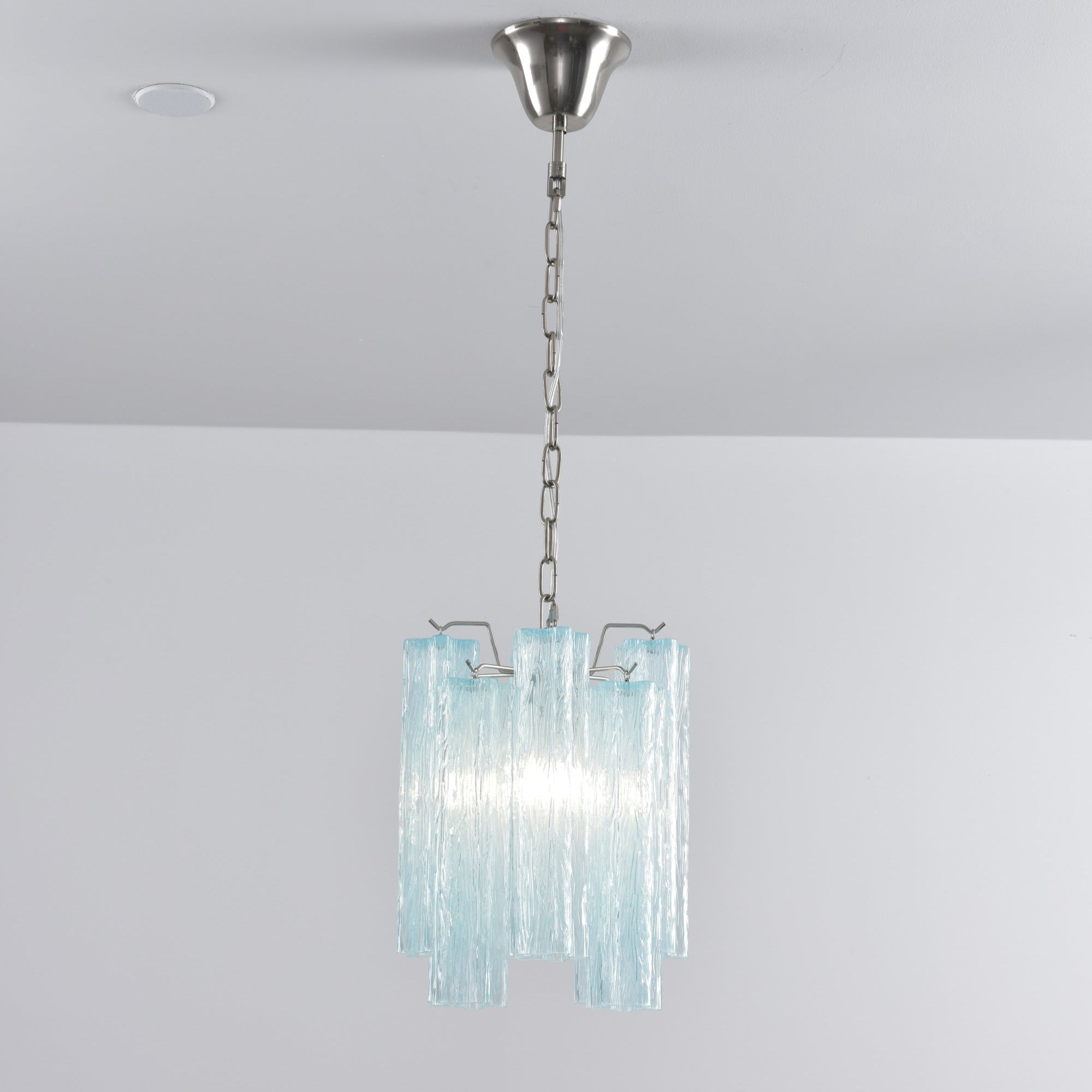 Aurora Chandelier Pink Gradient Murano Glass - Blowlighting