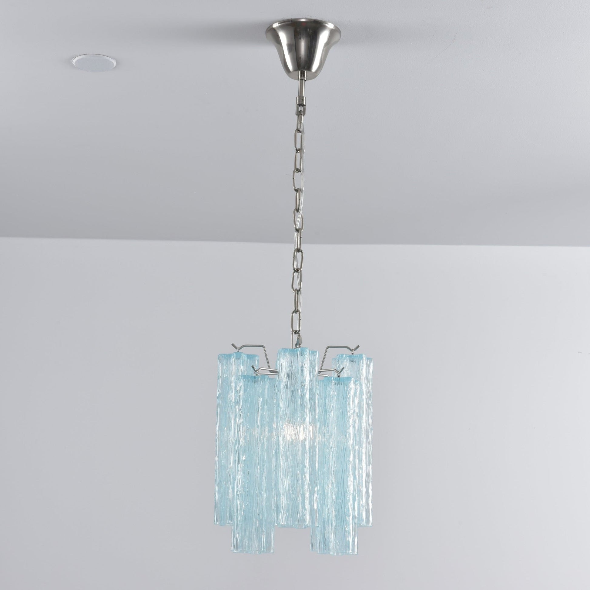 Aurora Chandelier Pink Gradient Murano Glass - Blowlighting