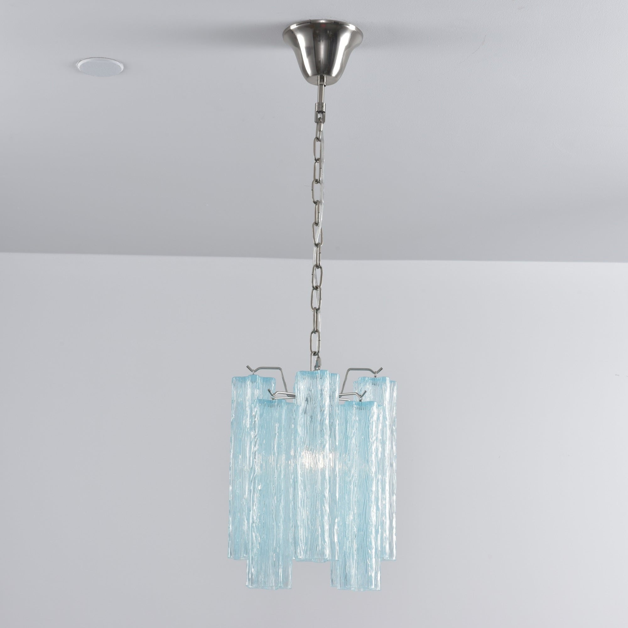 Aurora Chandelier Pink Gradient Murano Glass - Blowlighting