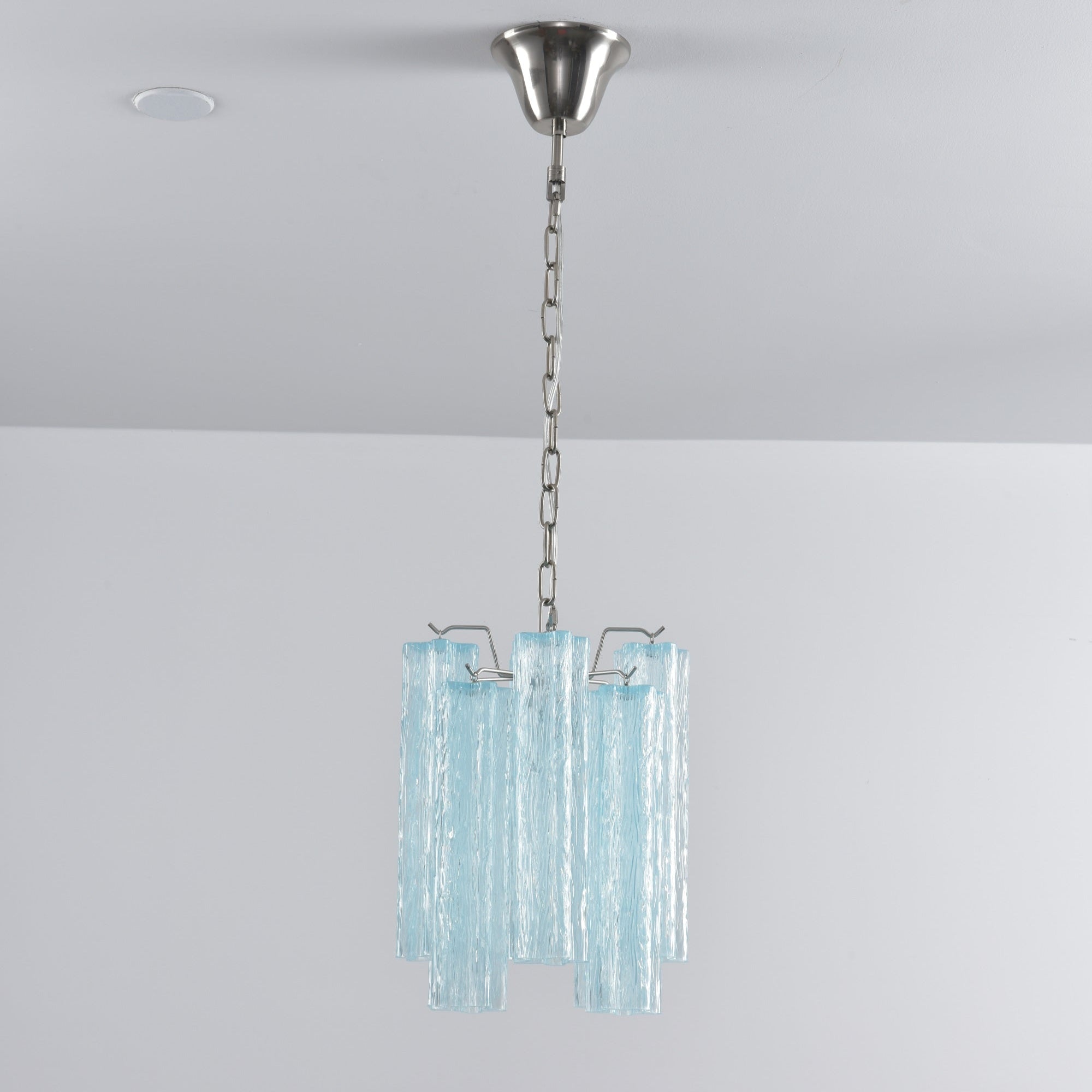 Aurora Chandelier Pink Gradient Murano Glass - Blowlighting