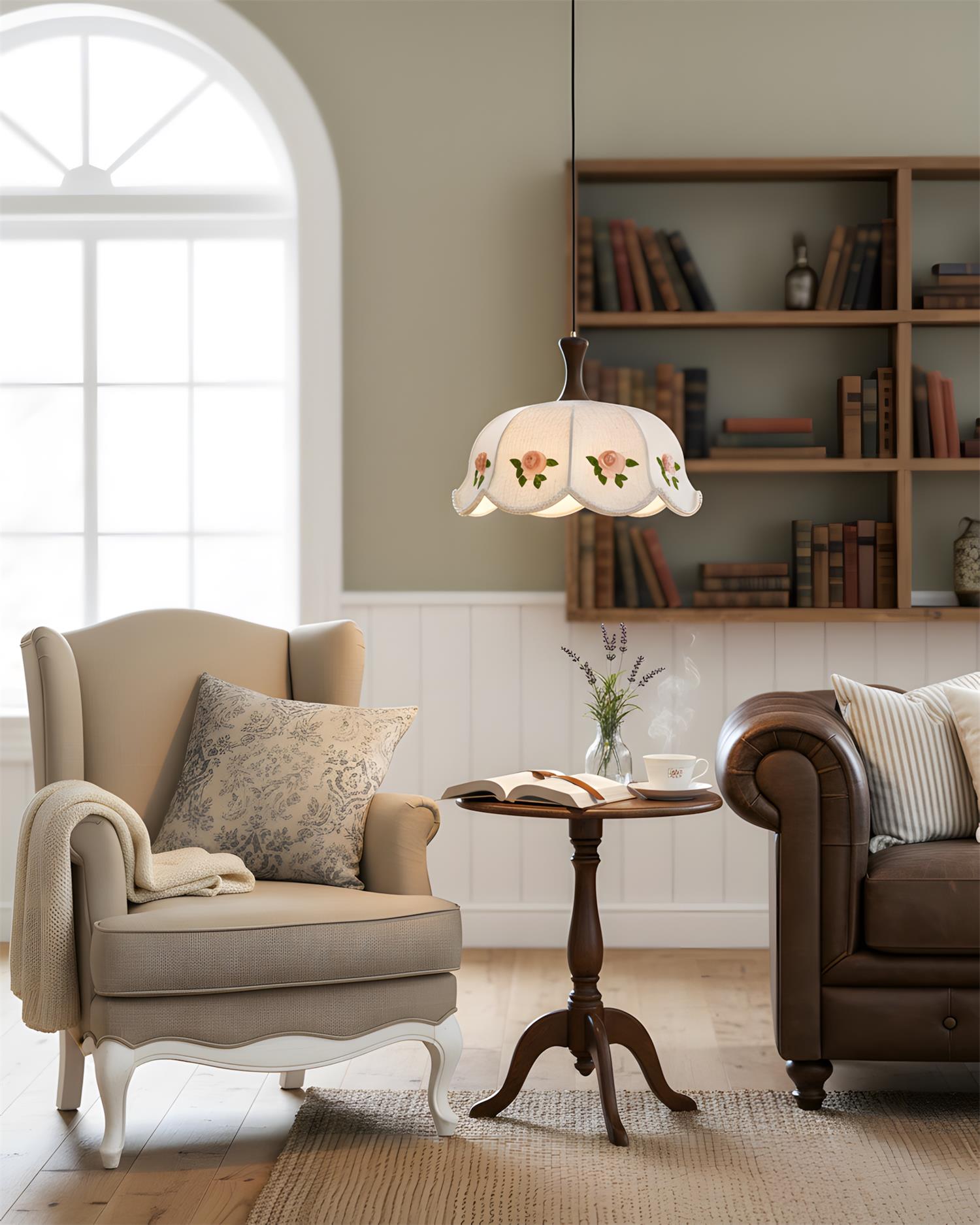 Roselace Vintage Fabric Pendant Light