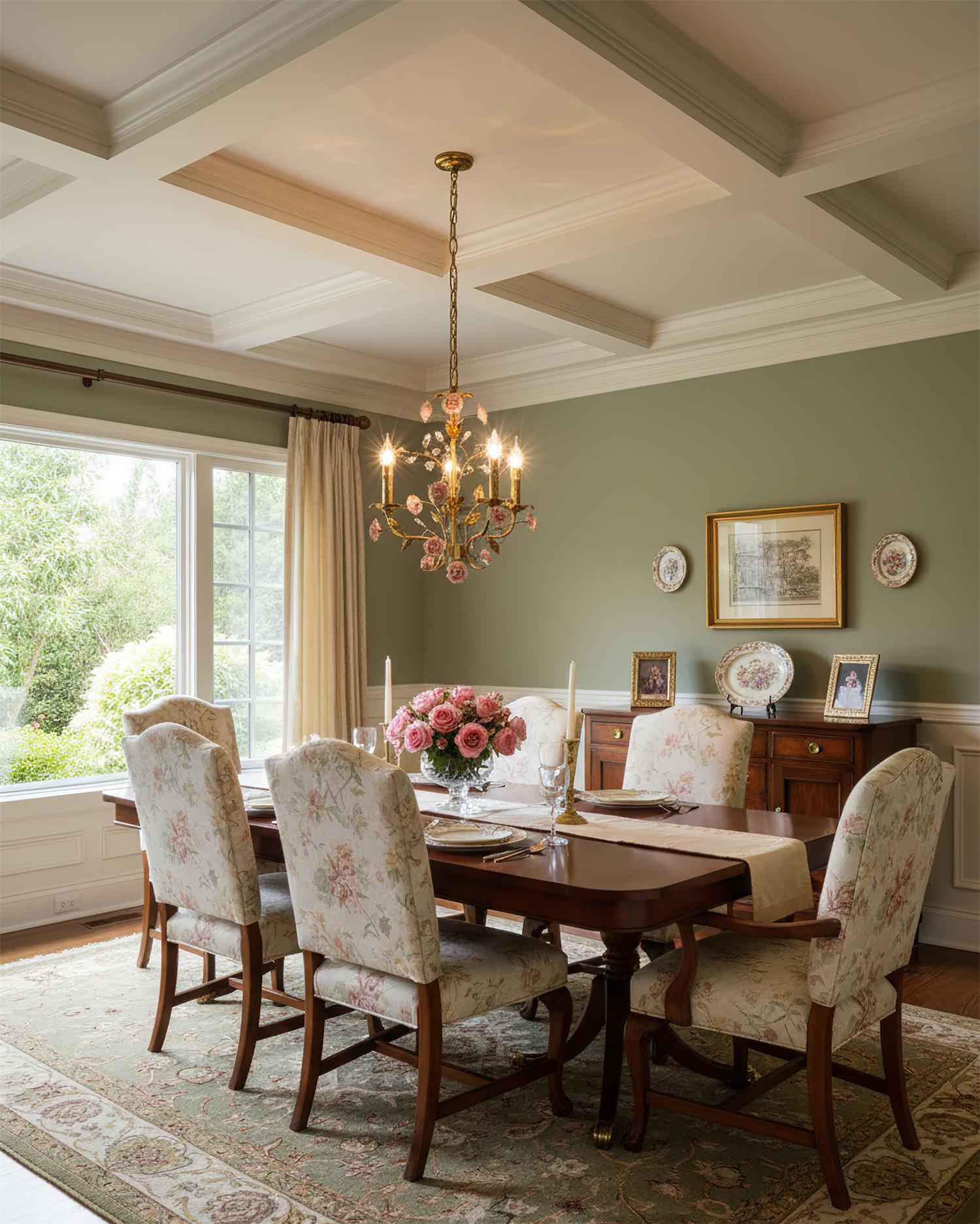 Roselune Luxury Brass Pendant Light