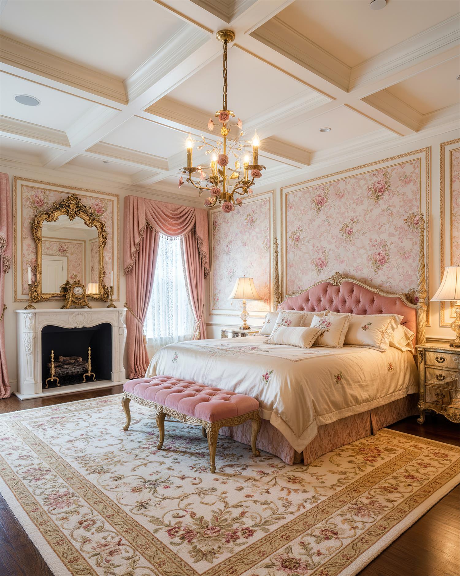 Roselune Luxury Brass Pendant Light