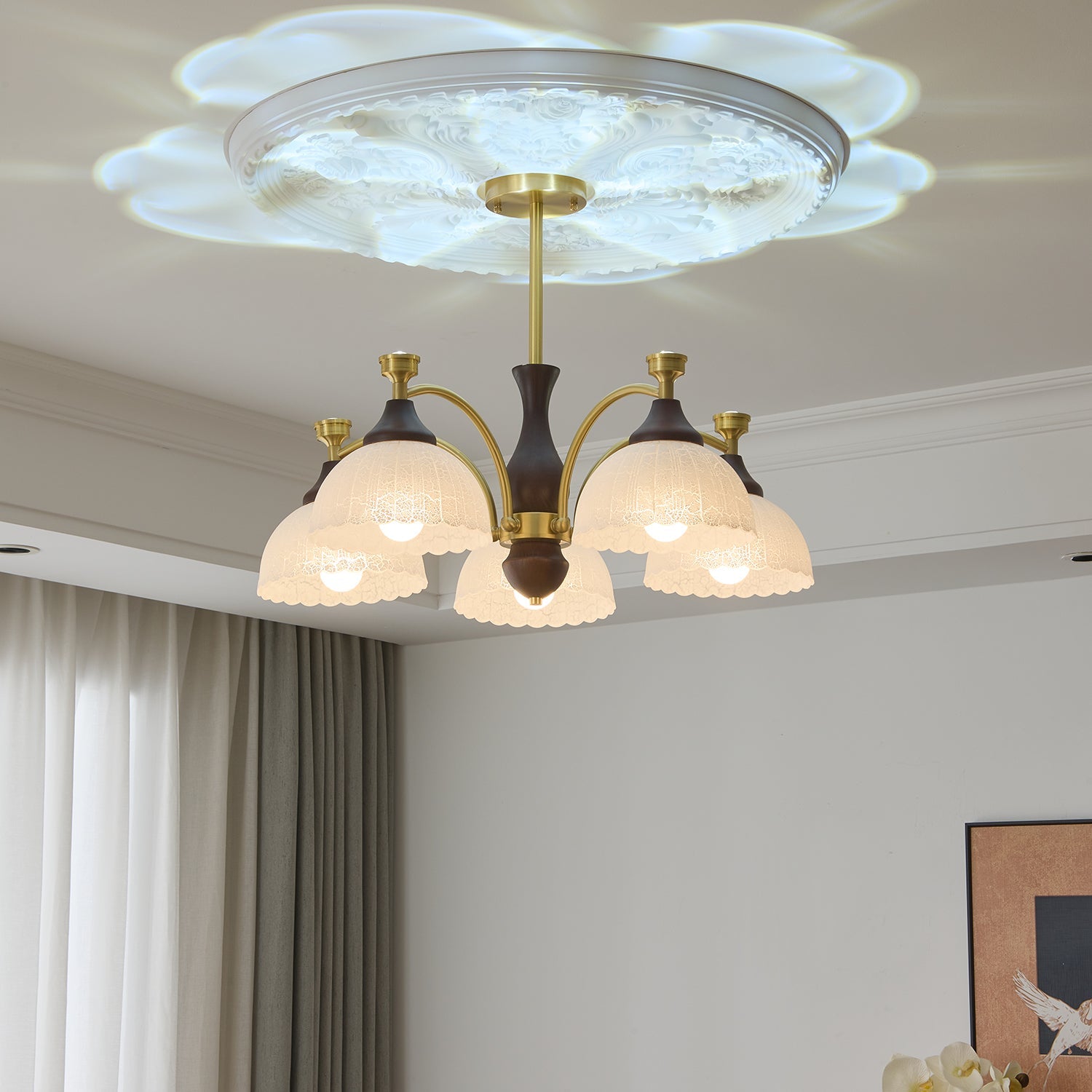 Rosetta Chandelier - Blowlighting