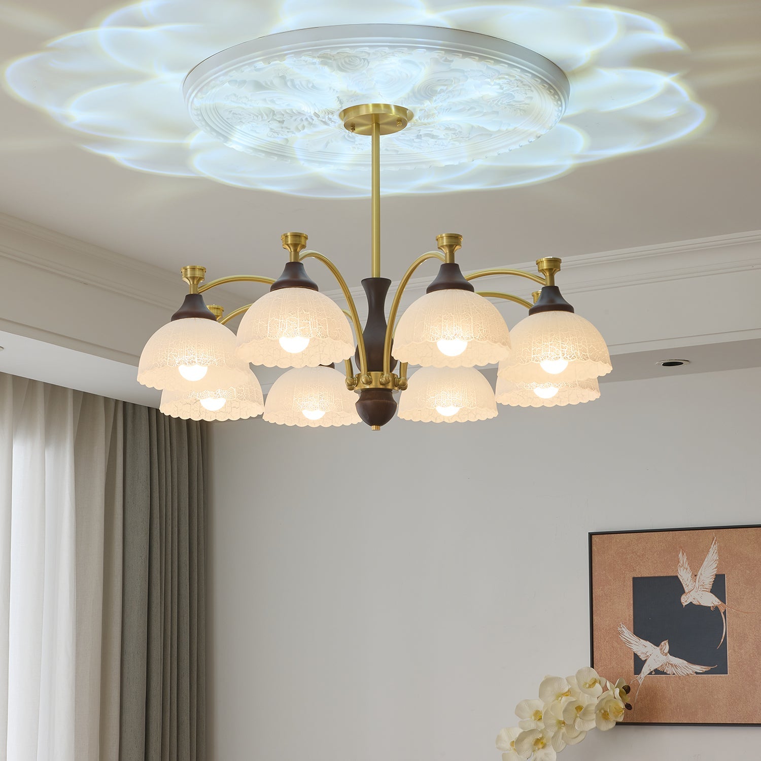 Rosetta Chandelier - Blowlighting