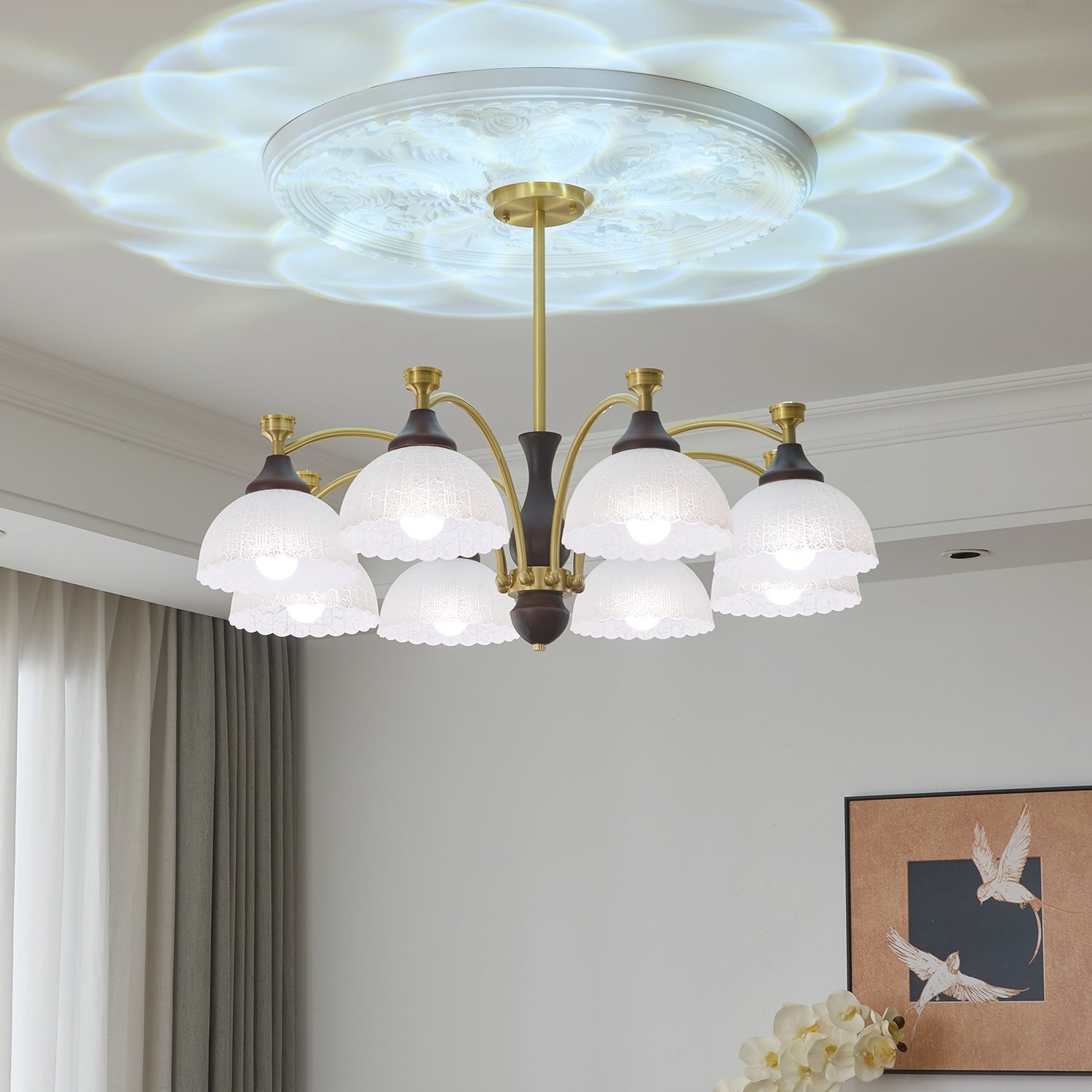 Rosetta Chandelier - Blowlighting