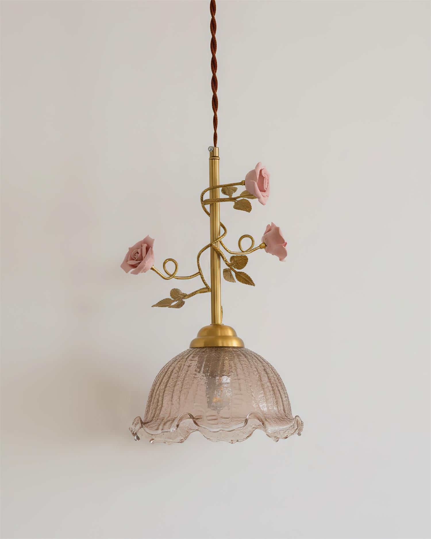 Rosy Glass Vintage Reverie Pendant Light