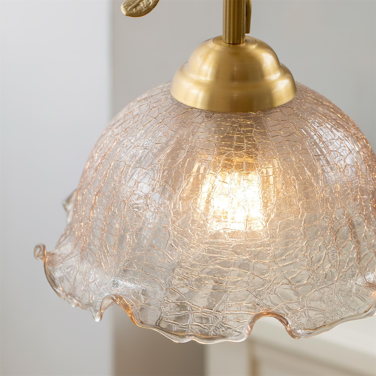 Rosy Glass Vintage Reverie Pendant Light