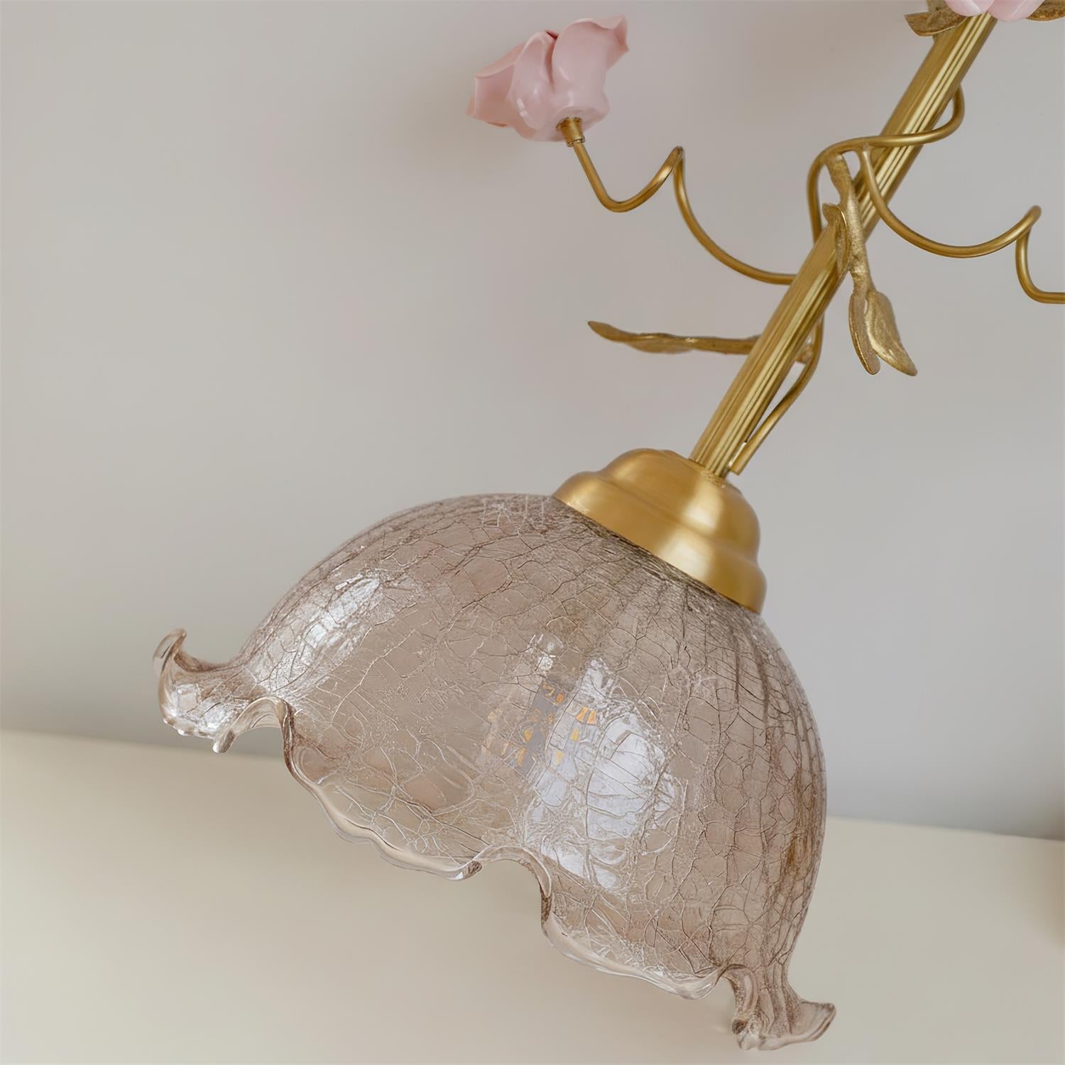 Rosy Glass Vintage Reverie Pendant Light