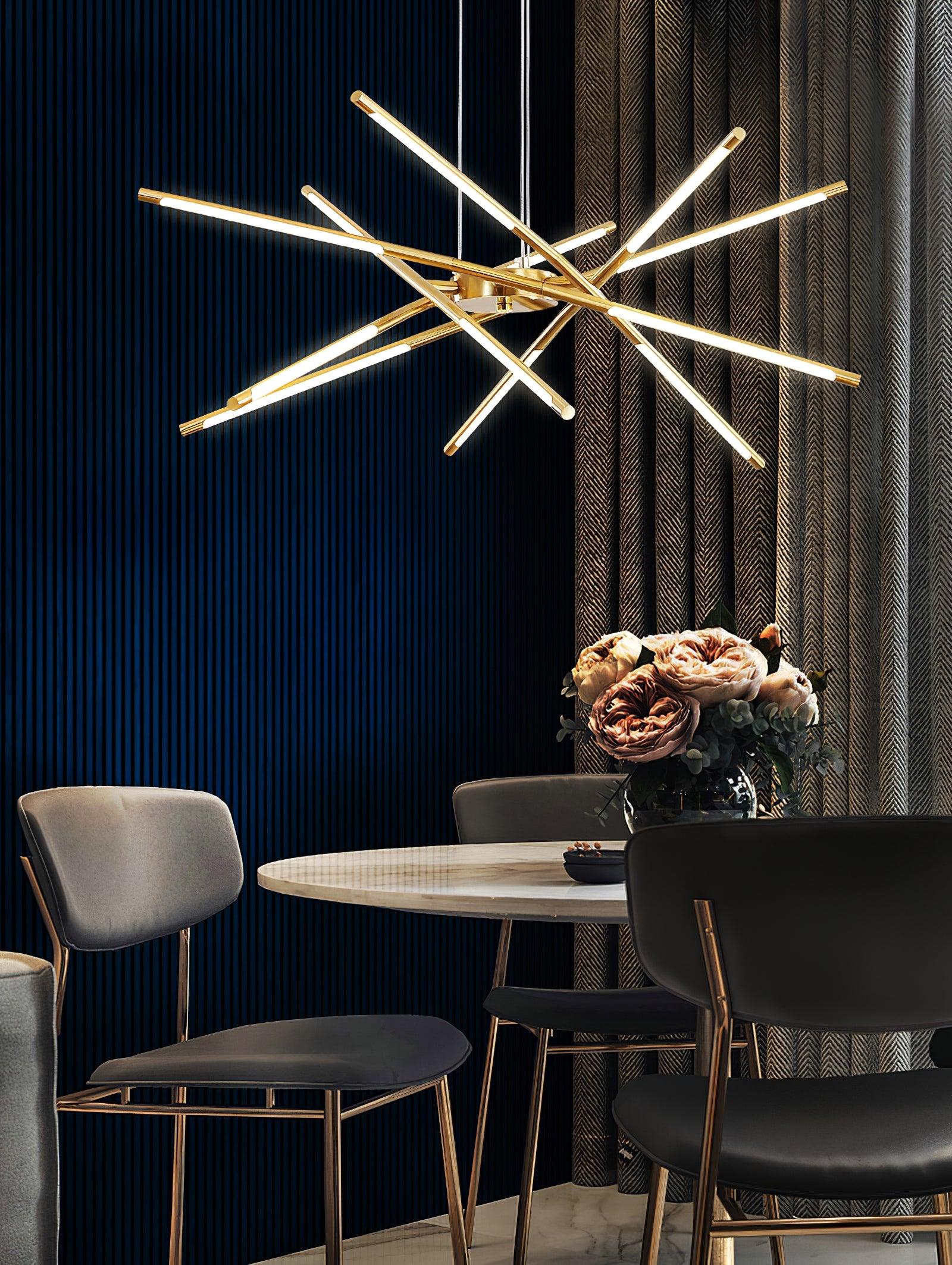 Rotatable LED Chandelier - Blowlighting