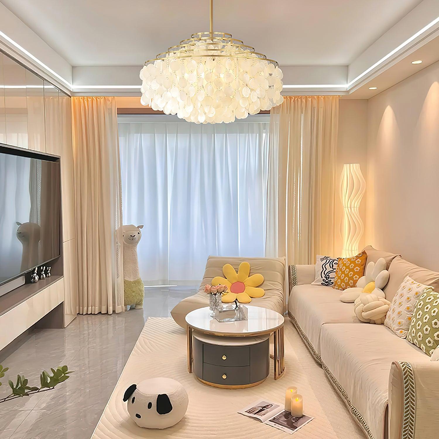 Round Shell Chandelier B - Blowlighting