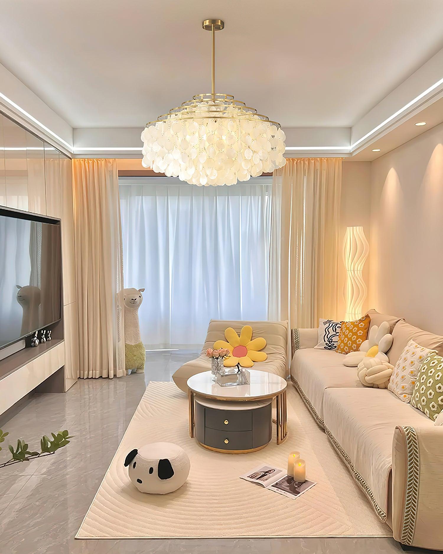Round Shell Chandelier B - Blowlighting