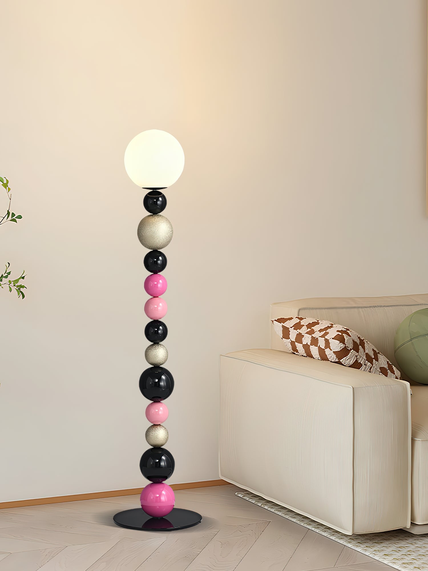 Round Balls Stacking Floor Lamp - Blowlighting