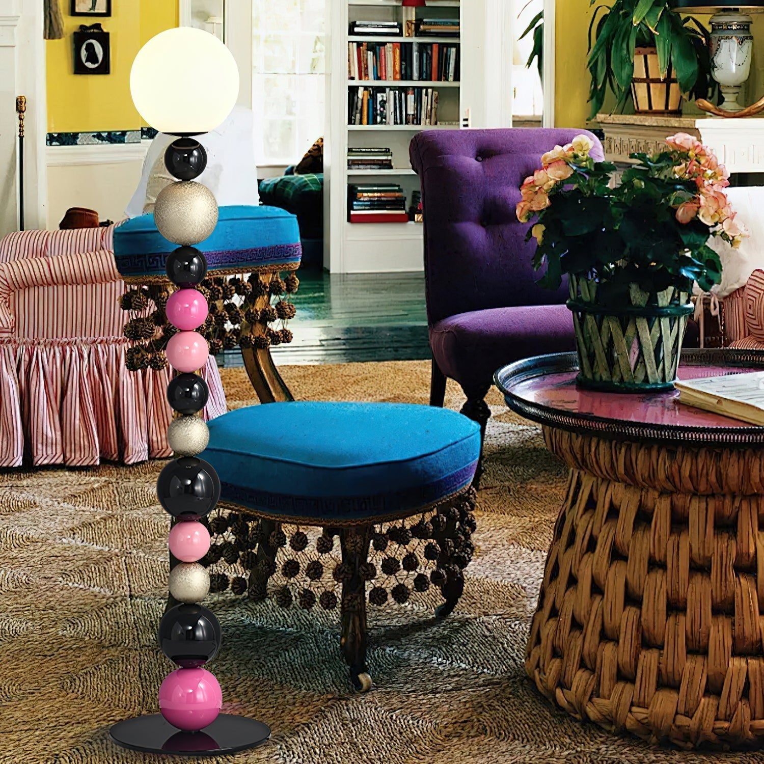 Round Balls Stacking Floor Lamp - Blowlighting
