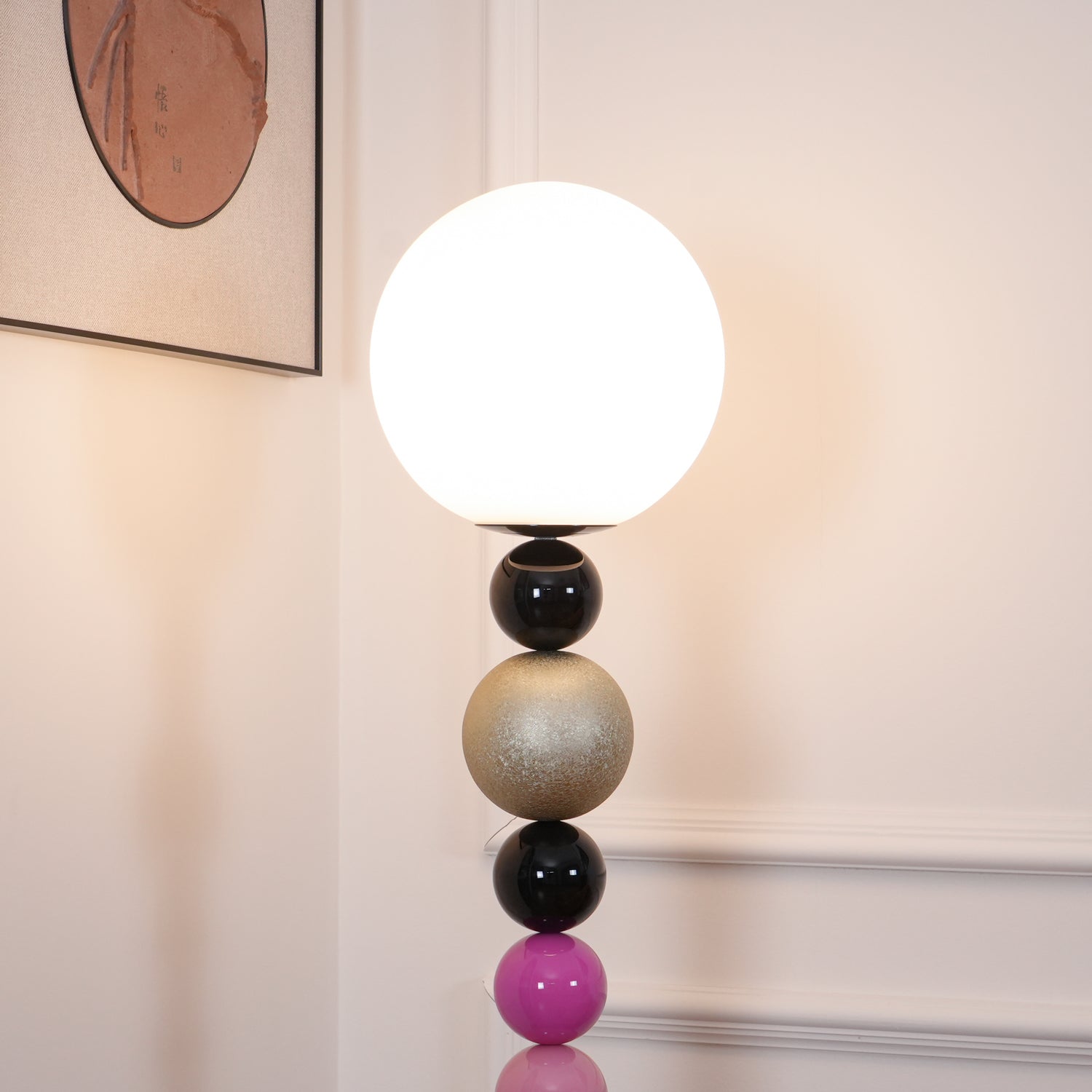Round Balls Stacking Floor Lamp - Blowlighting
