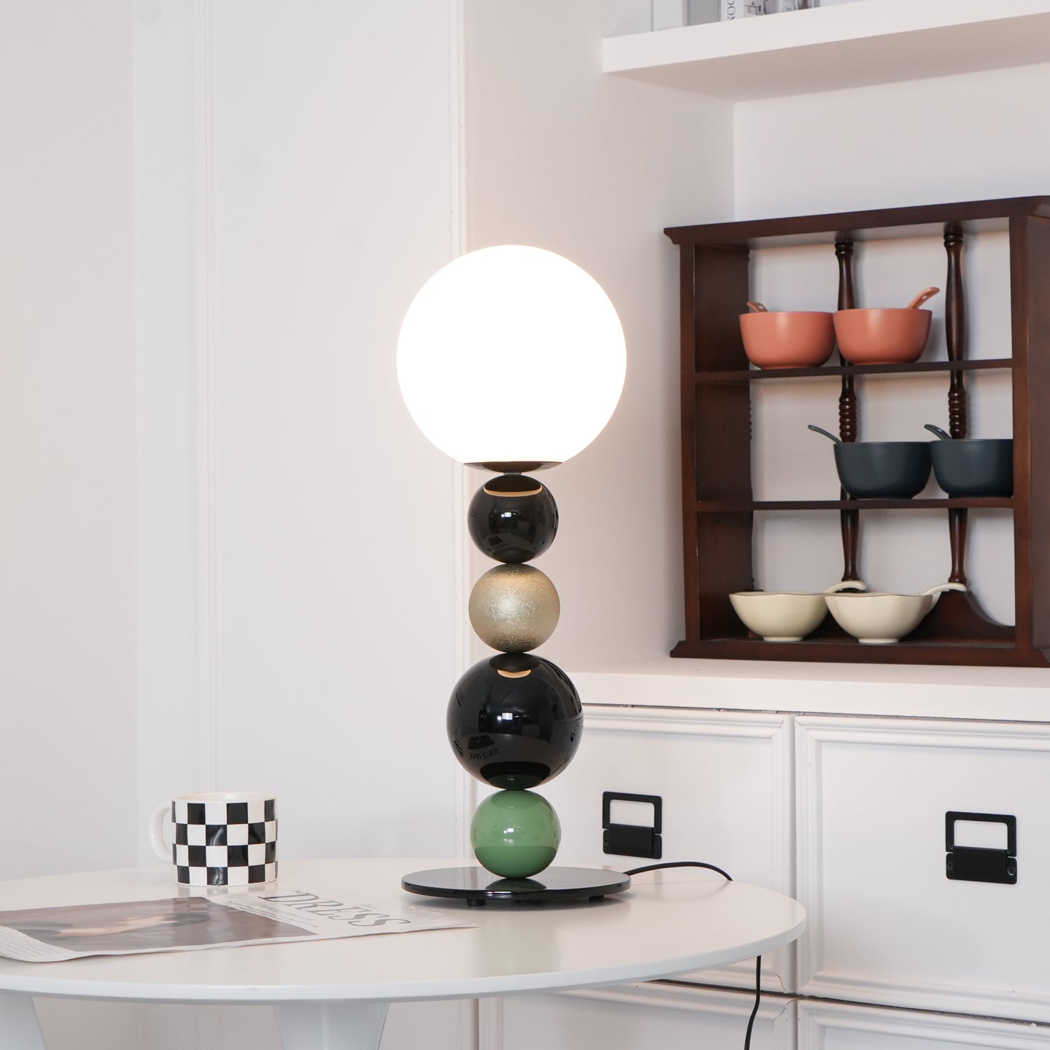 Round Balls Stacking Table Lamp - Blowlighting