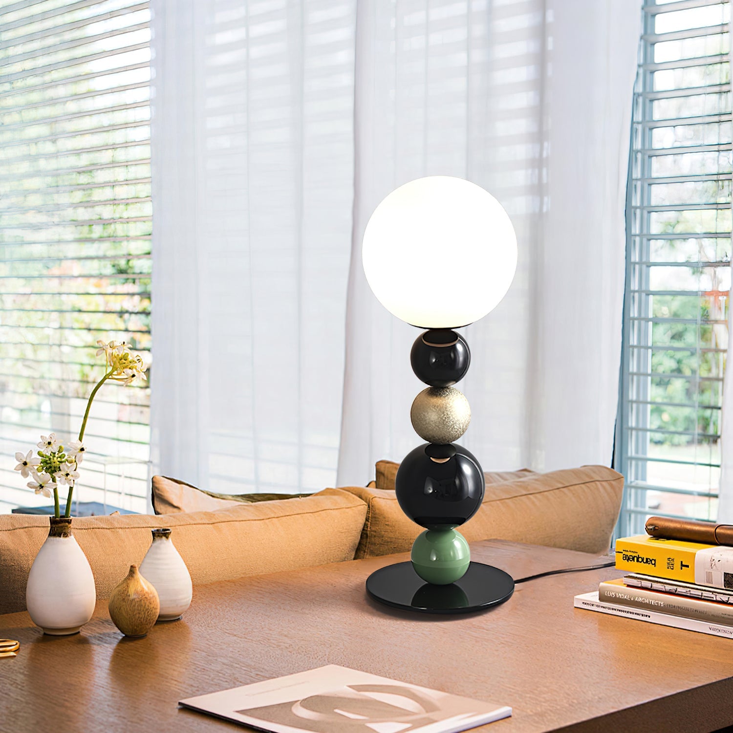 Round Balls Stacking Table Lamp - Blowlighting