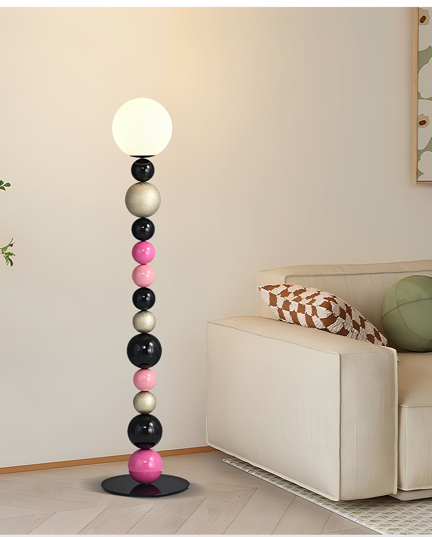 Round Balls Stacking Floor Lamp - Blowlighting