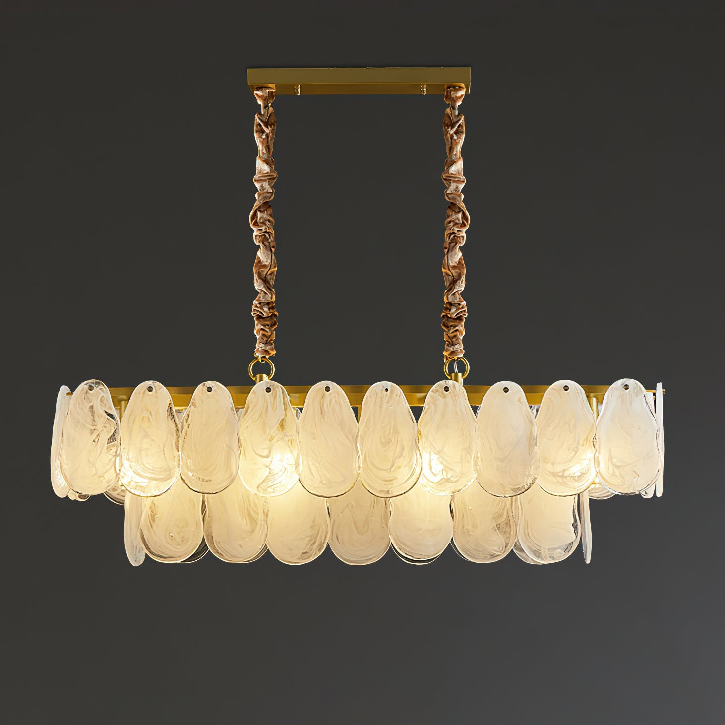 Zosolia Postmodern Luxury Round Cloud Glass Chandelier - Blowlighting