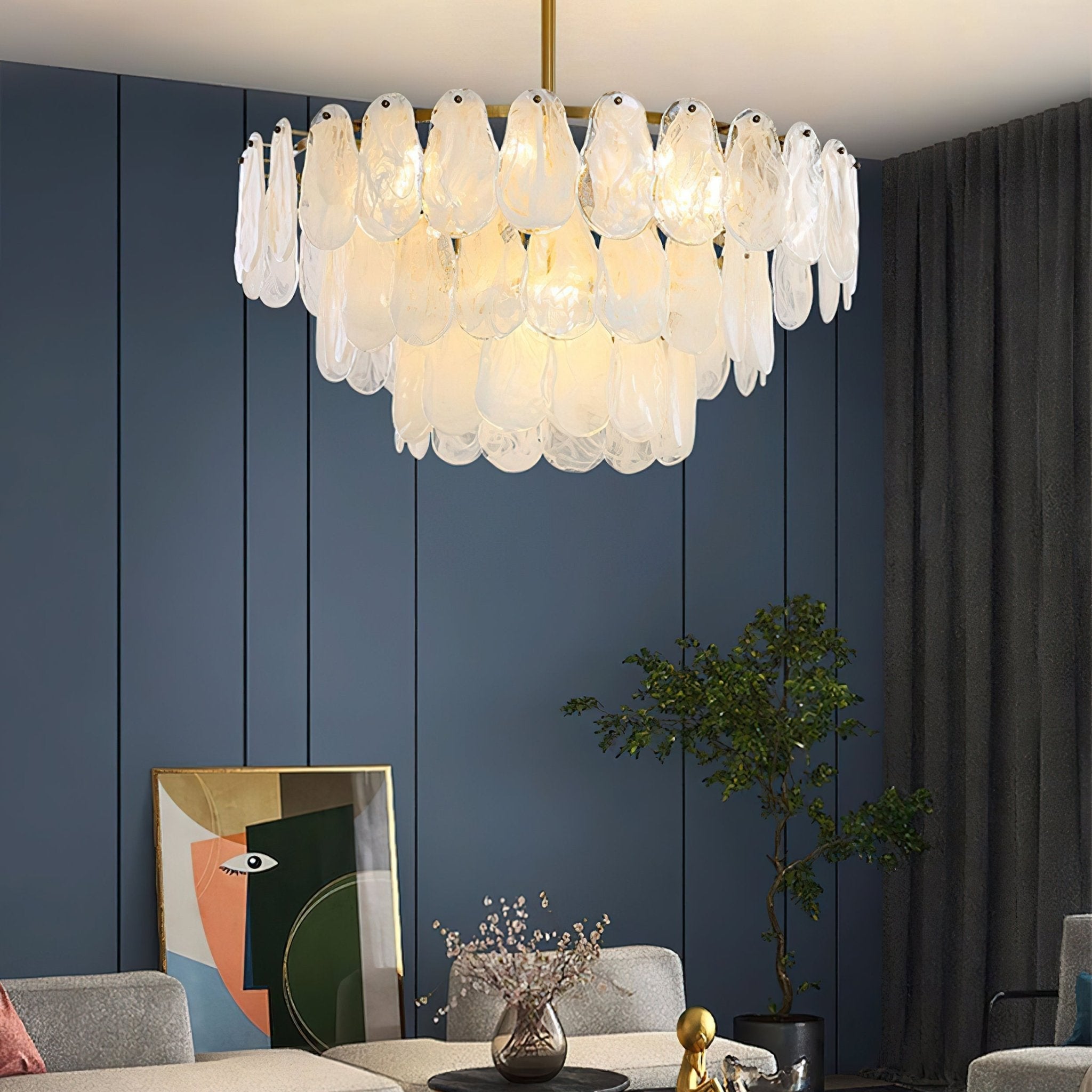 Zosolia Postmodern Luxury Round Cloud Glass Chandelier - Blowlighting