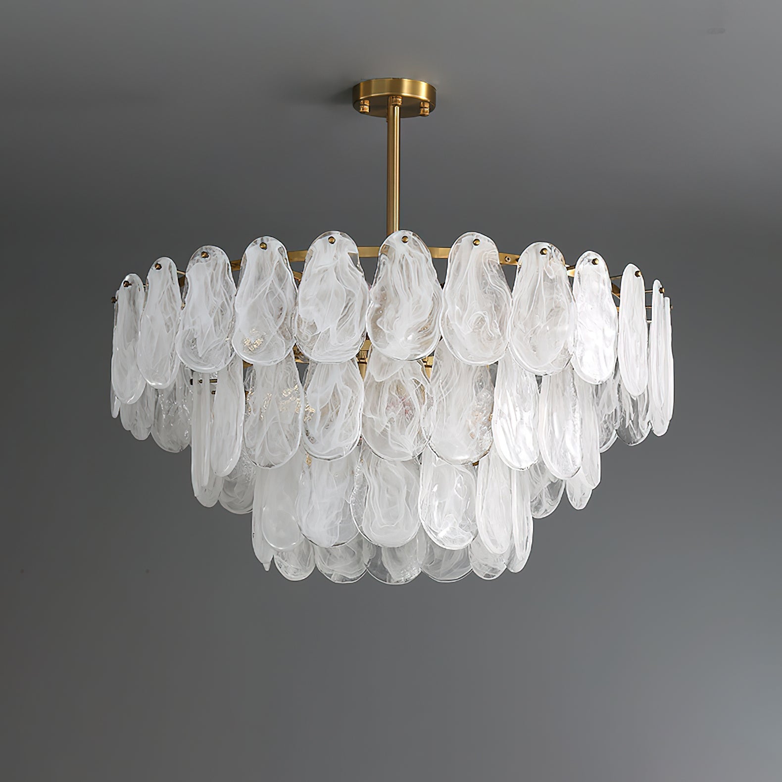 Zosolia Postmodern Luxury Round Cloud Glass Chandelier - Blowlighting