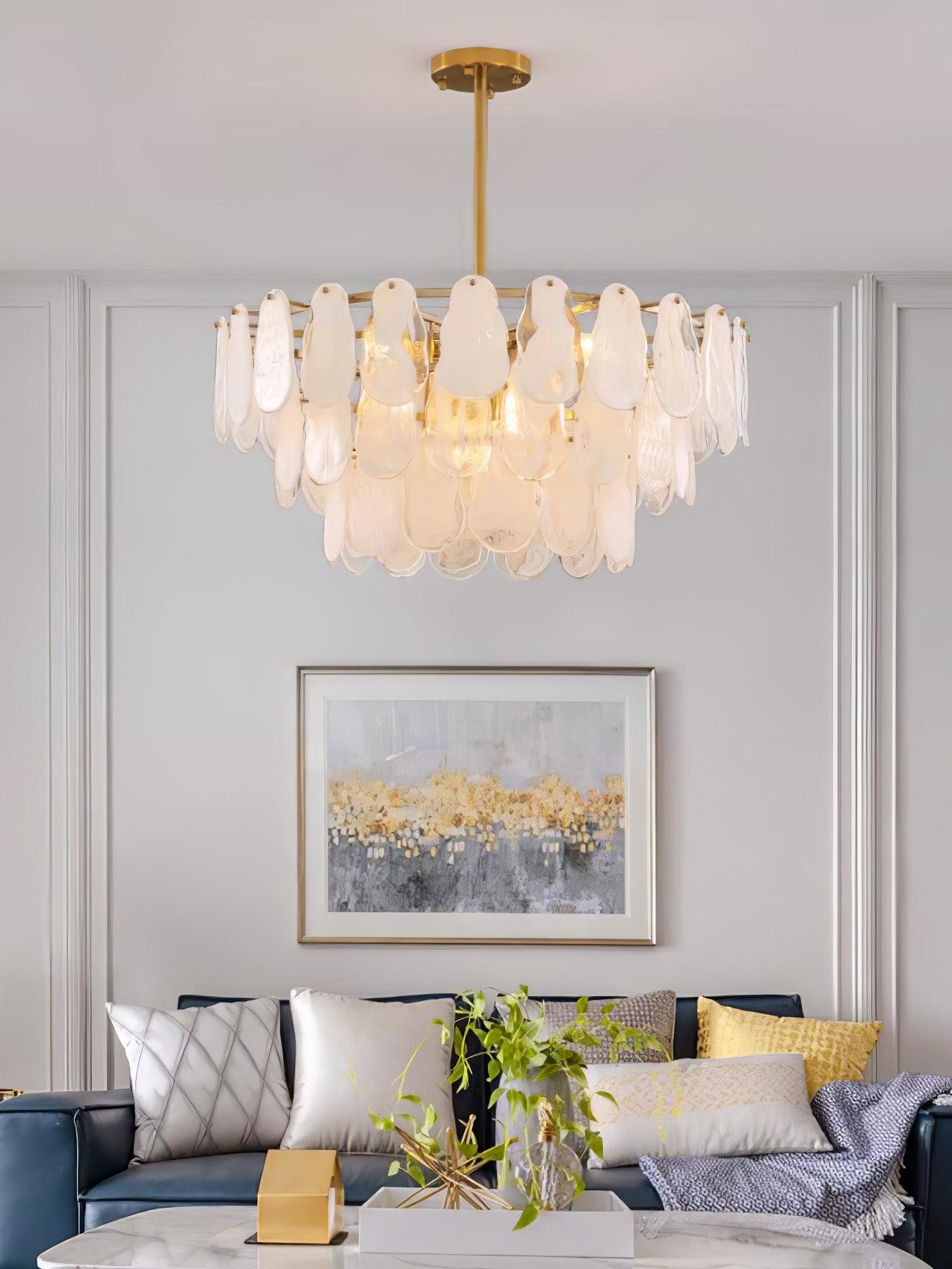 Zosolia Postmodern Luxury Round Cloud Glass Chandelier - Blowlighting