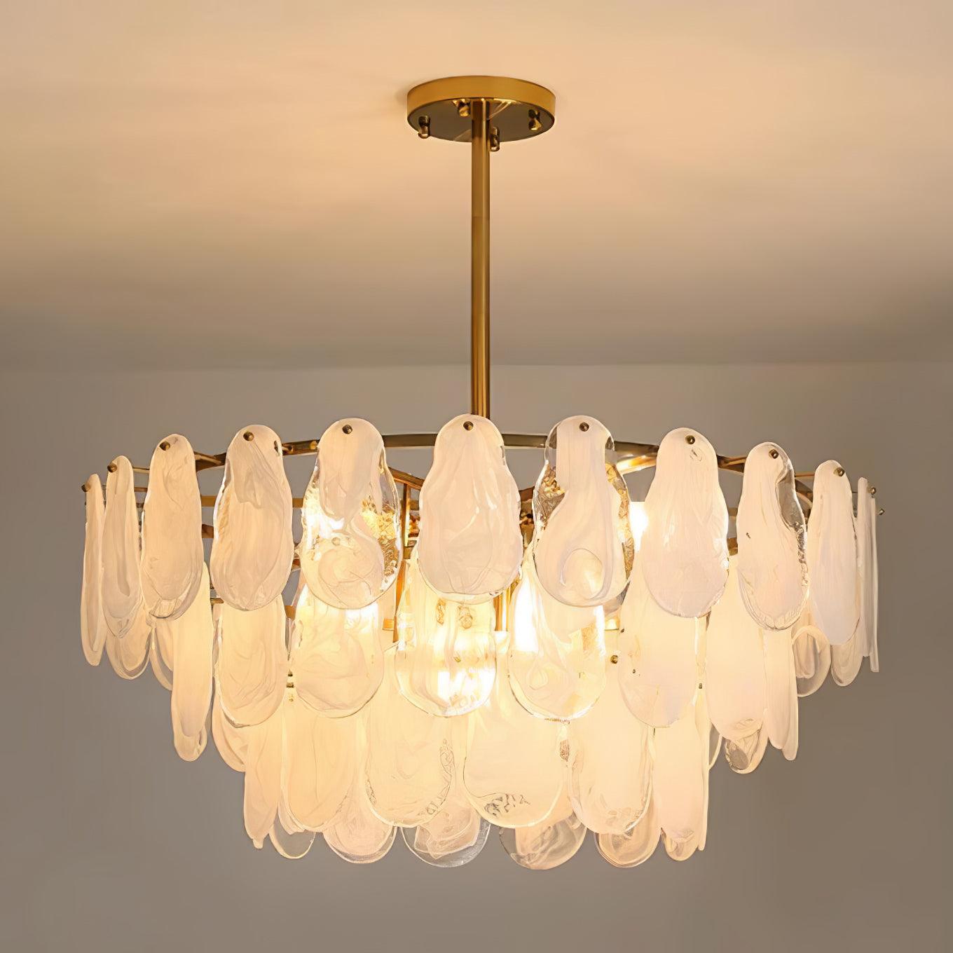 Zosolia Postmodern Luxury Round Cloud Glass Chandelier - Blowlighting