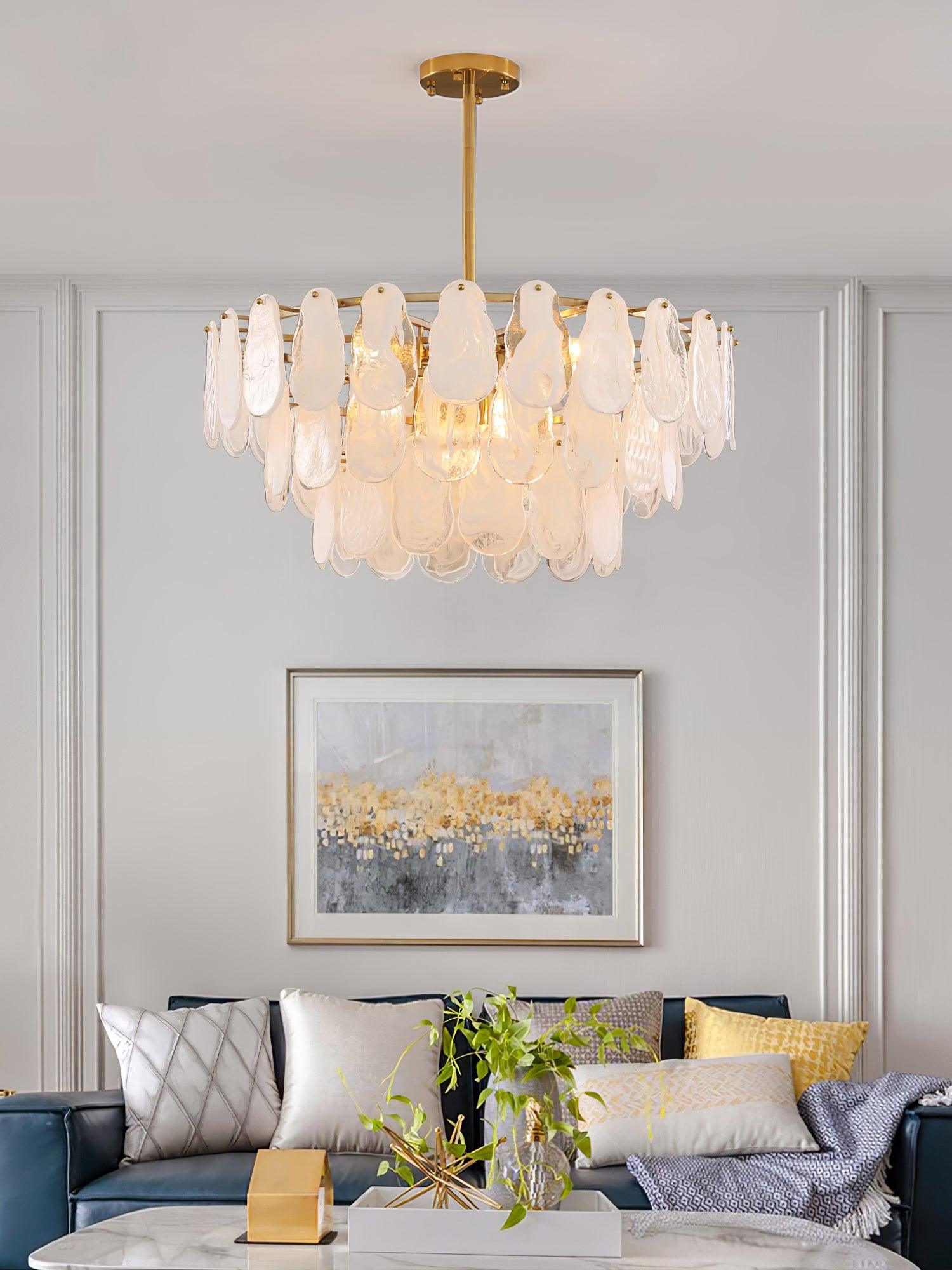 Zosolia Postmodern Luxury Round Cloud Glass Chandelier - Blowlighting