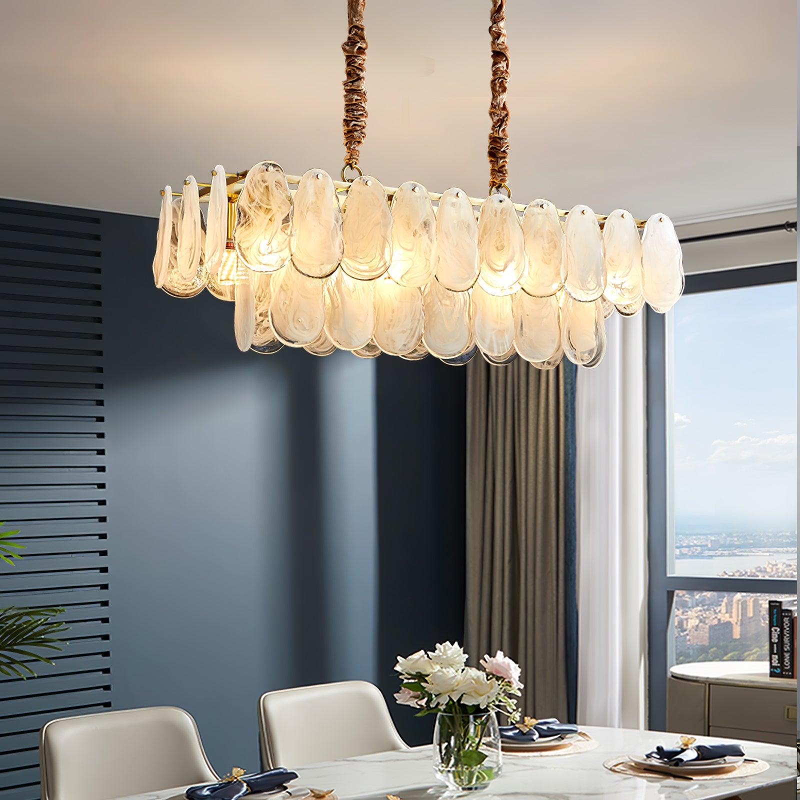Zosolia Postmodern Luxury Round Cloud Glass Chandelier - Blowlighting